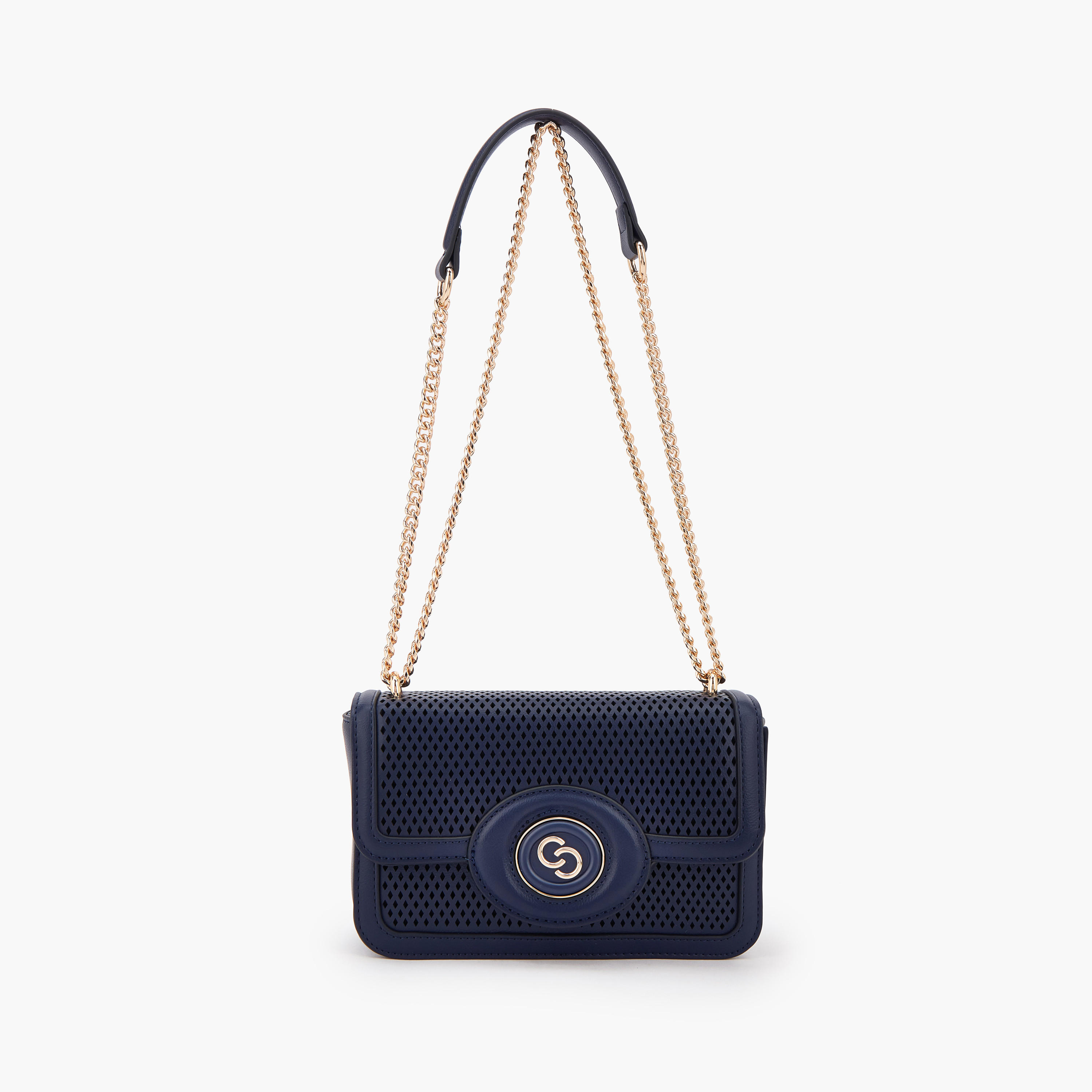 Celeste Cutout Design Crossbody Bag with Chain Strap-women-bagsandwallets-handbags-image-1