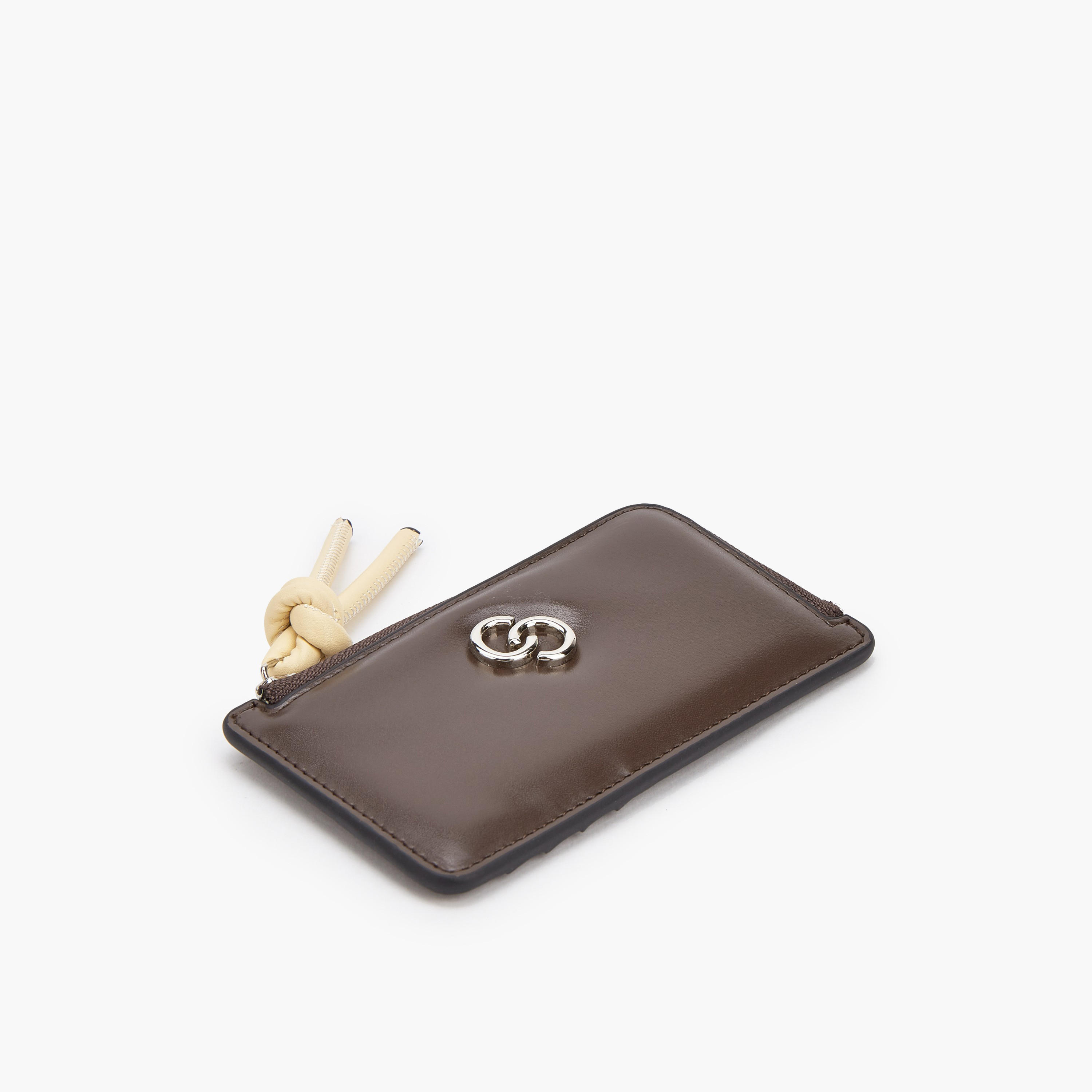 محفظة بتزيينات شعار وسحاب إغلاق من سيليست-women-bagsandwallets-wallets-image-4