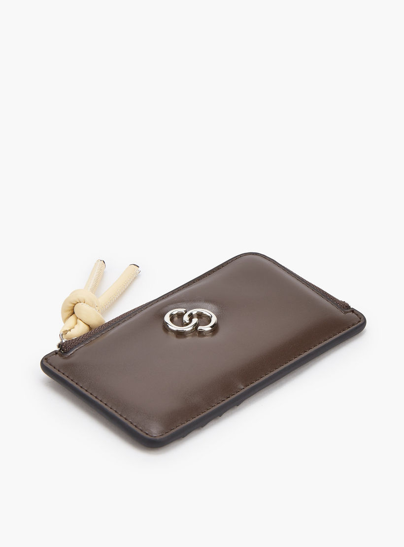 محفظة بتزيينات شعار وسحاب إغلاق من سيليست-women-bagsandwallets-wallets-image-4