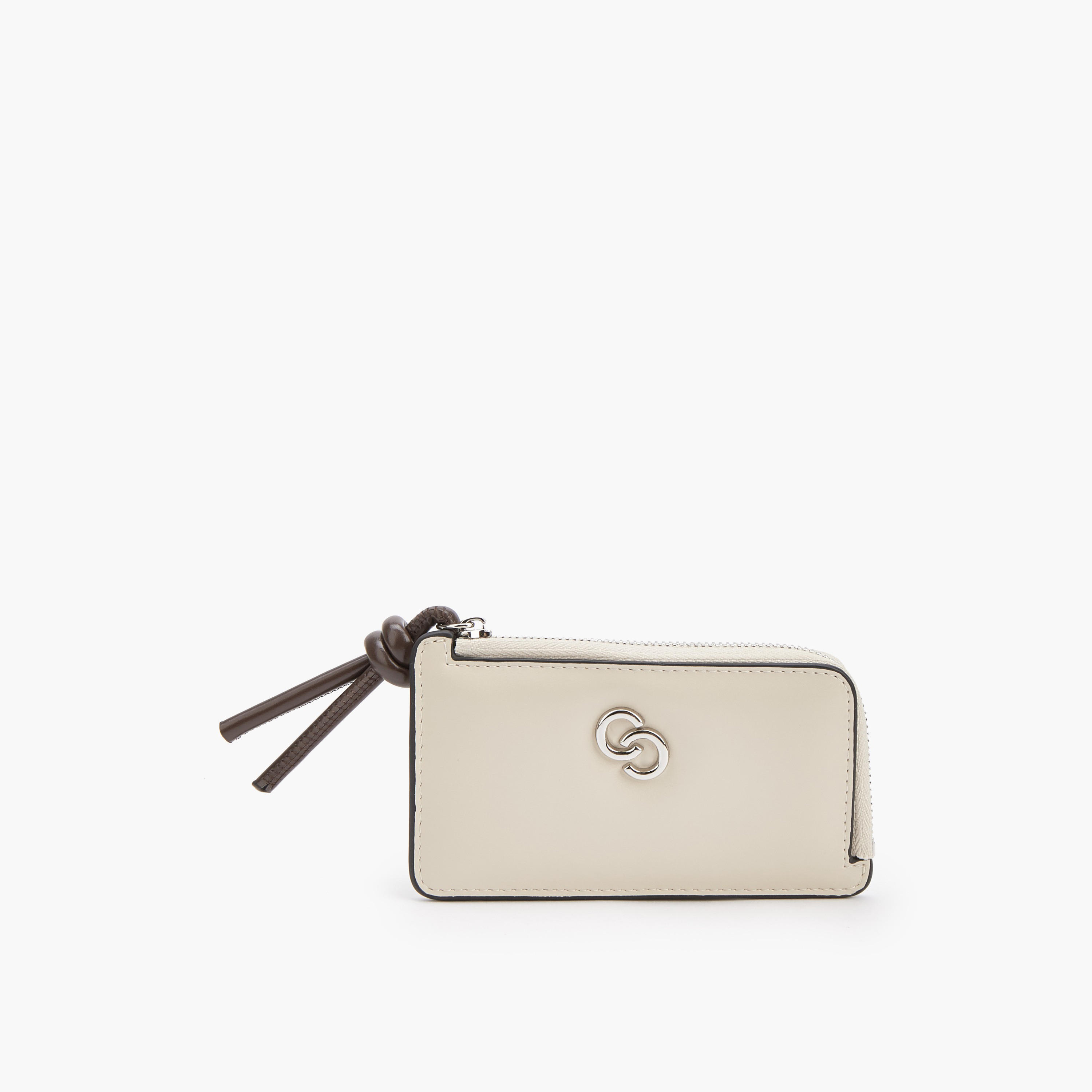 محفظة بتزيينات شعار وسحاب إغلاق من سيليست-women-bagsandwallets-wallets-image-1