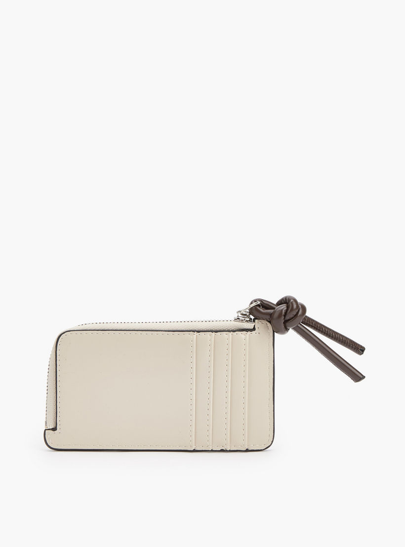 محفظة بتزيينات شعار وسحاب إغلاق من سيليست-women-bagsandwallets-wallets-image-2