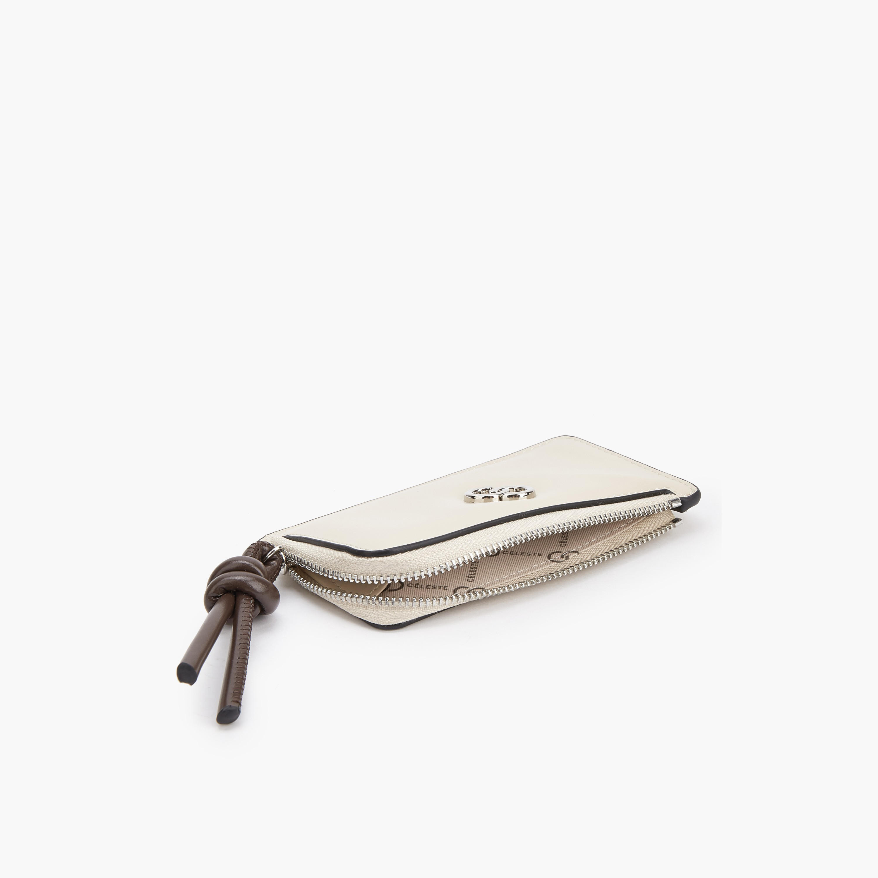 محفظة بتزيينات شعار وسحاب إغلاق من سيليست-women-bagsandwallets-wallets-image-6
