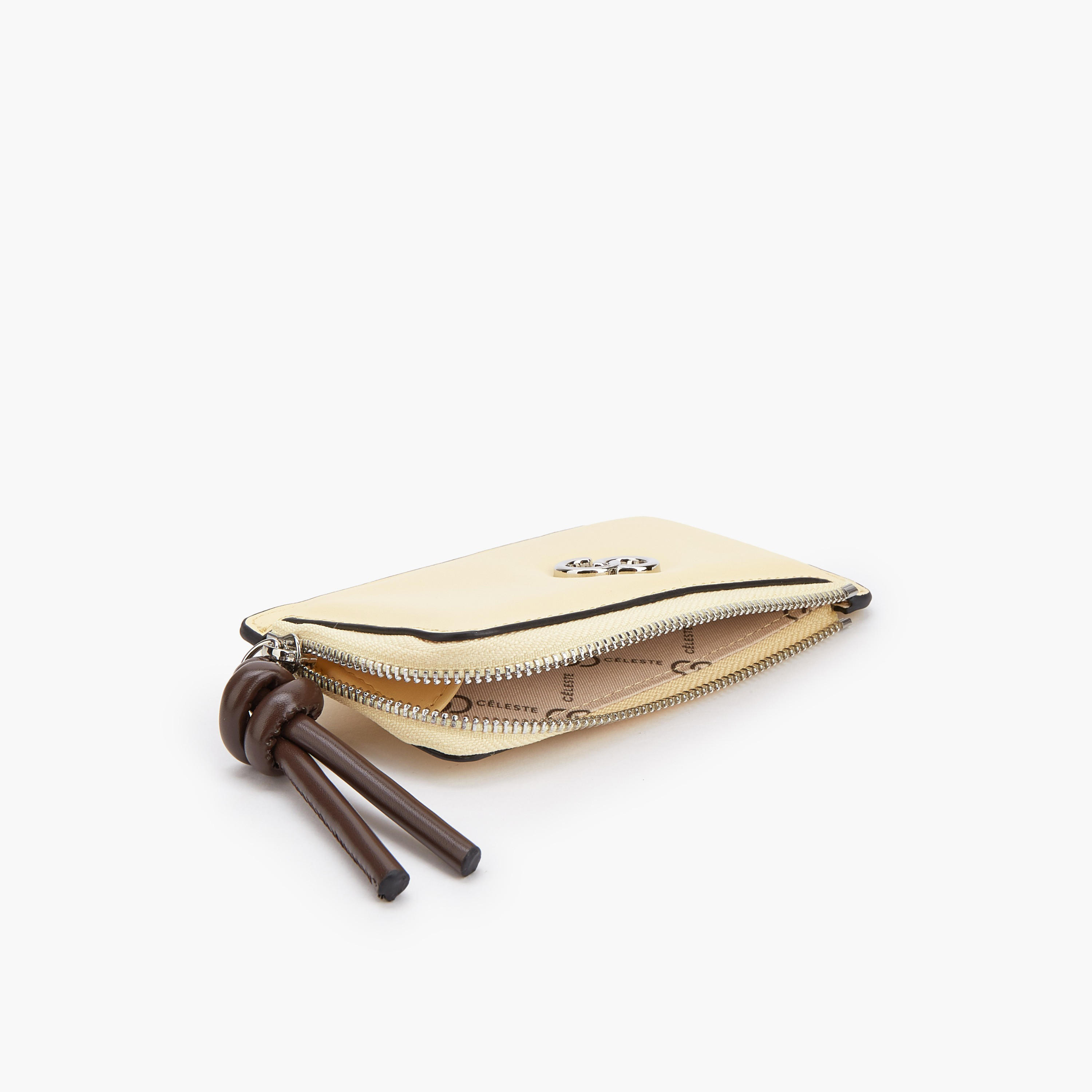 محفظة بتزيينات شعار وسحاب إغلاق من سيليست-women-bagsandwallets-wallets-image-6