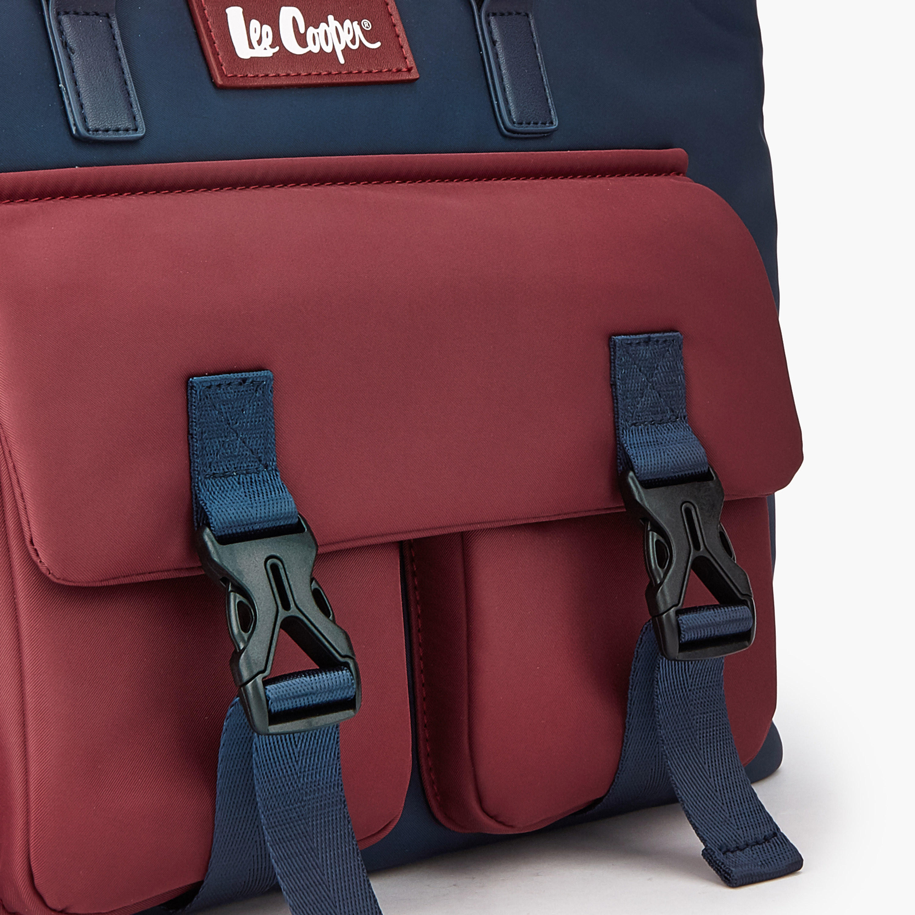 Lee Cooper Colourblock Tote Bag with Handles-women-bagsandwallets-handbags-image-3