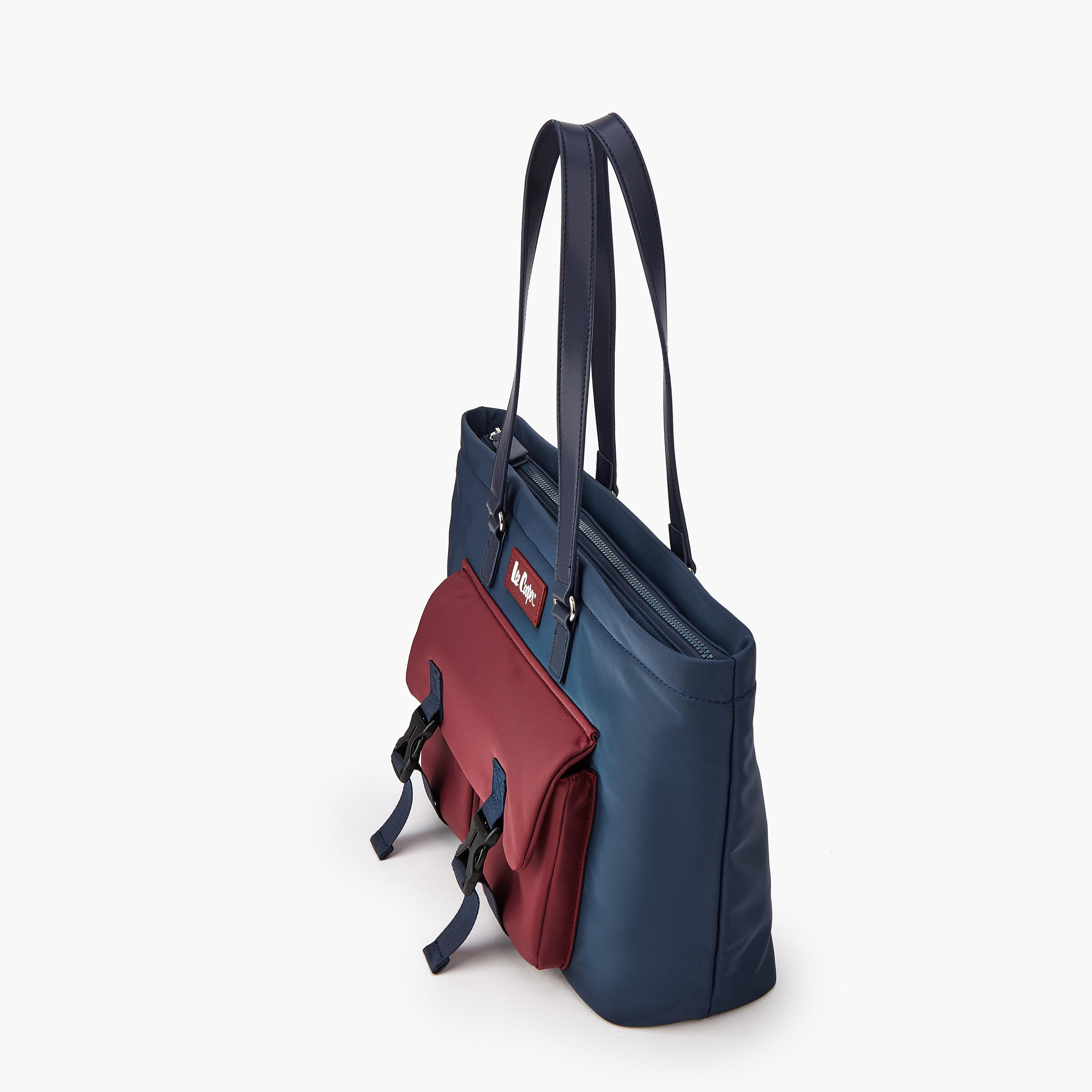 Lee Cooper Colourblock Tote Bag with Handles-women-bagsandwallets-handbags-image-6