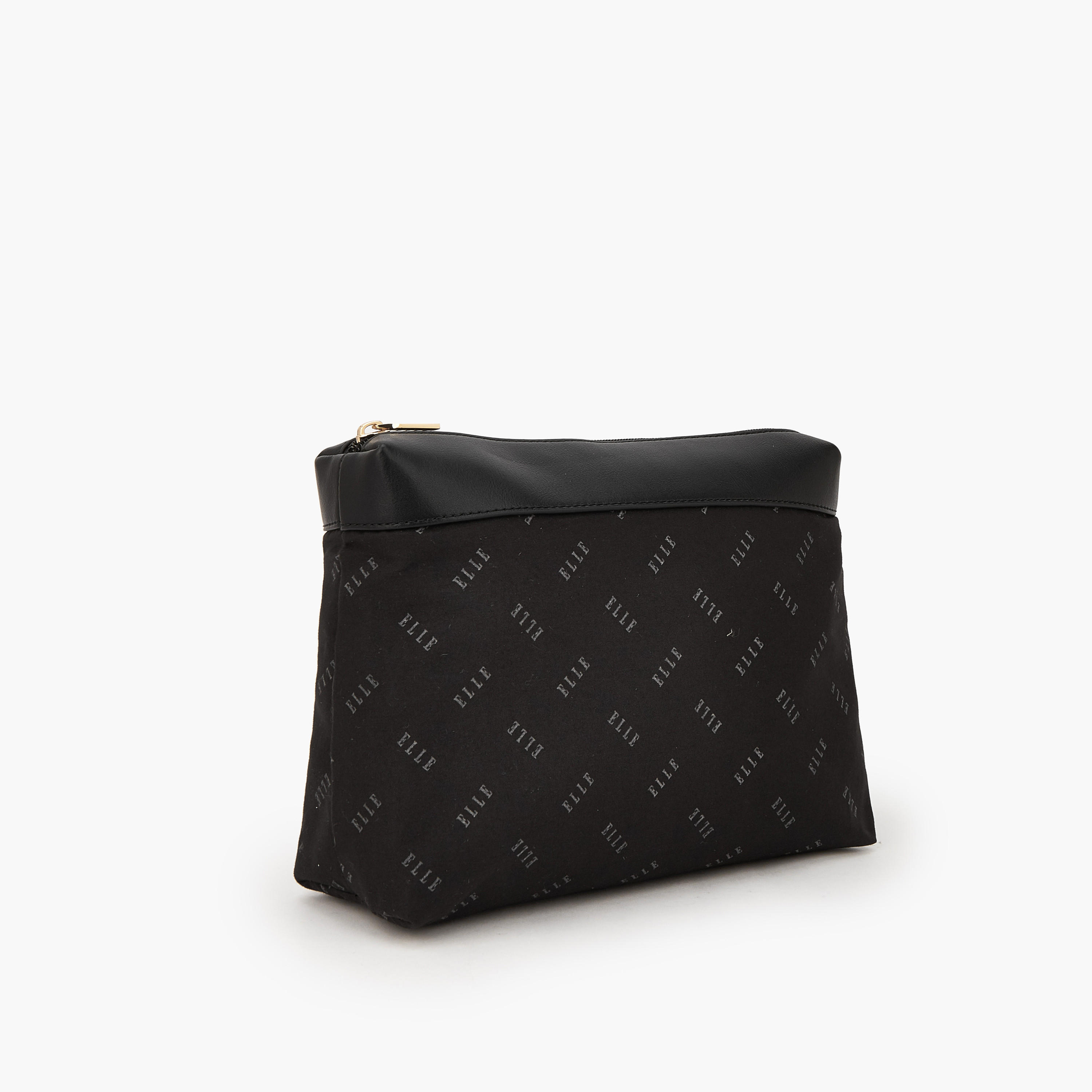 Elle Monogram Print Shoulder Bag with Pouch-women-bagsandwallets-handbags-image-9
