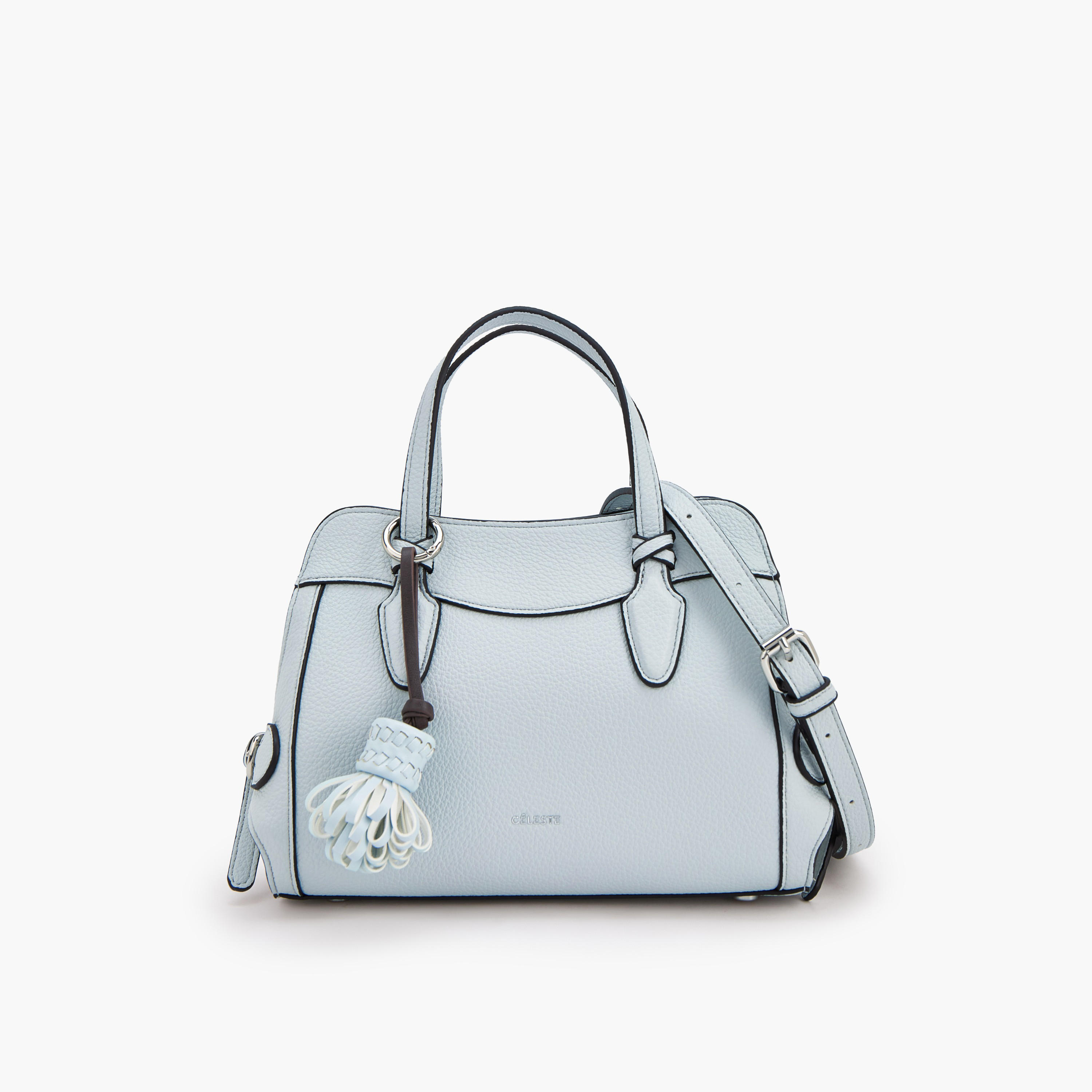 Celeste Textured Crossbody Bag with Tassel Detail-women-bagsandwallets-handbags-image-1