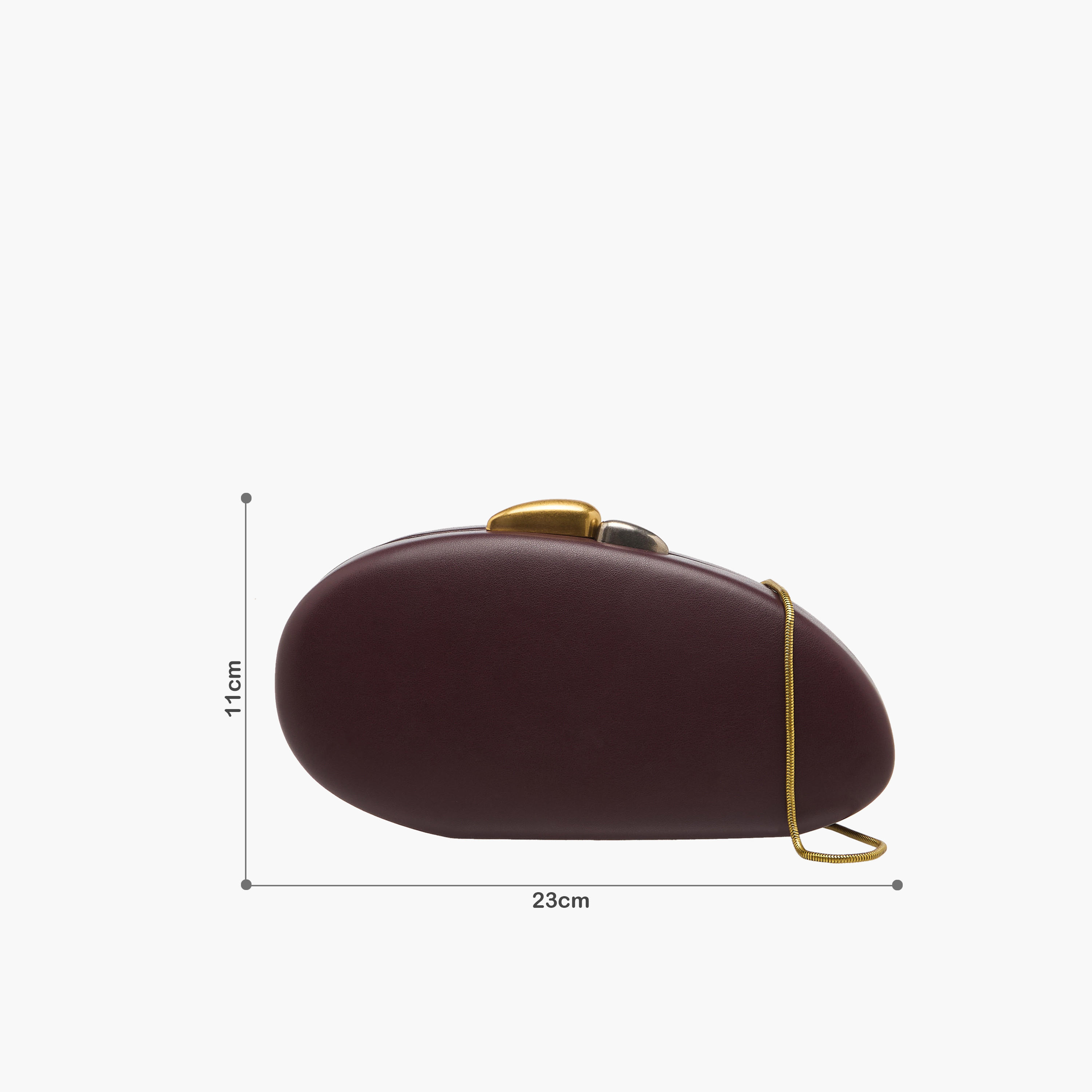شنطة كلاتش سادة بحزام سلسلة قابل للفصل من سيليست-women-bagsandwallets-handbags-image-8