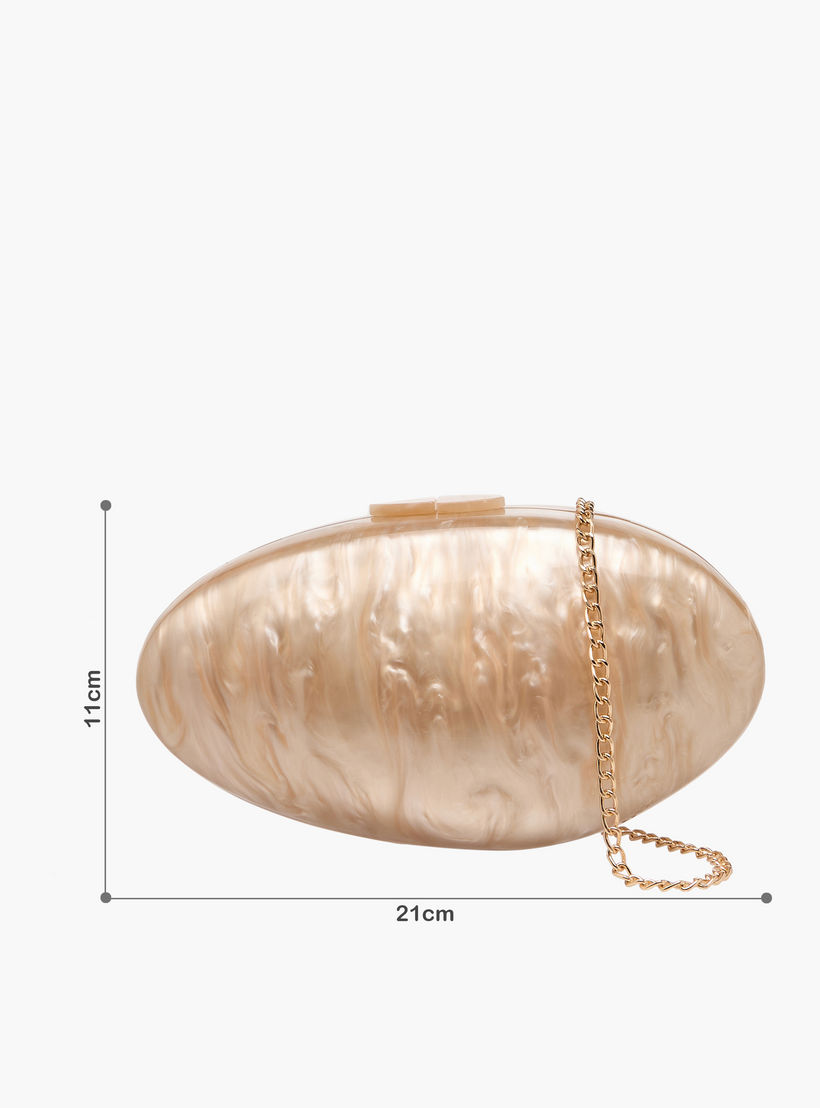 Celeste Textured Clutch with Detachable Chain Strap-women-bagsandwallets-handbags-image-8