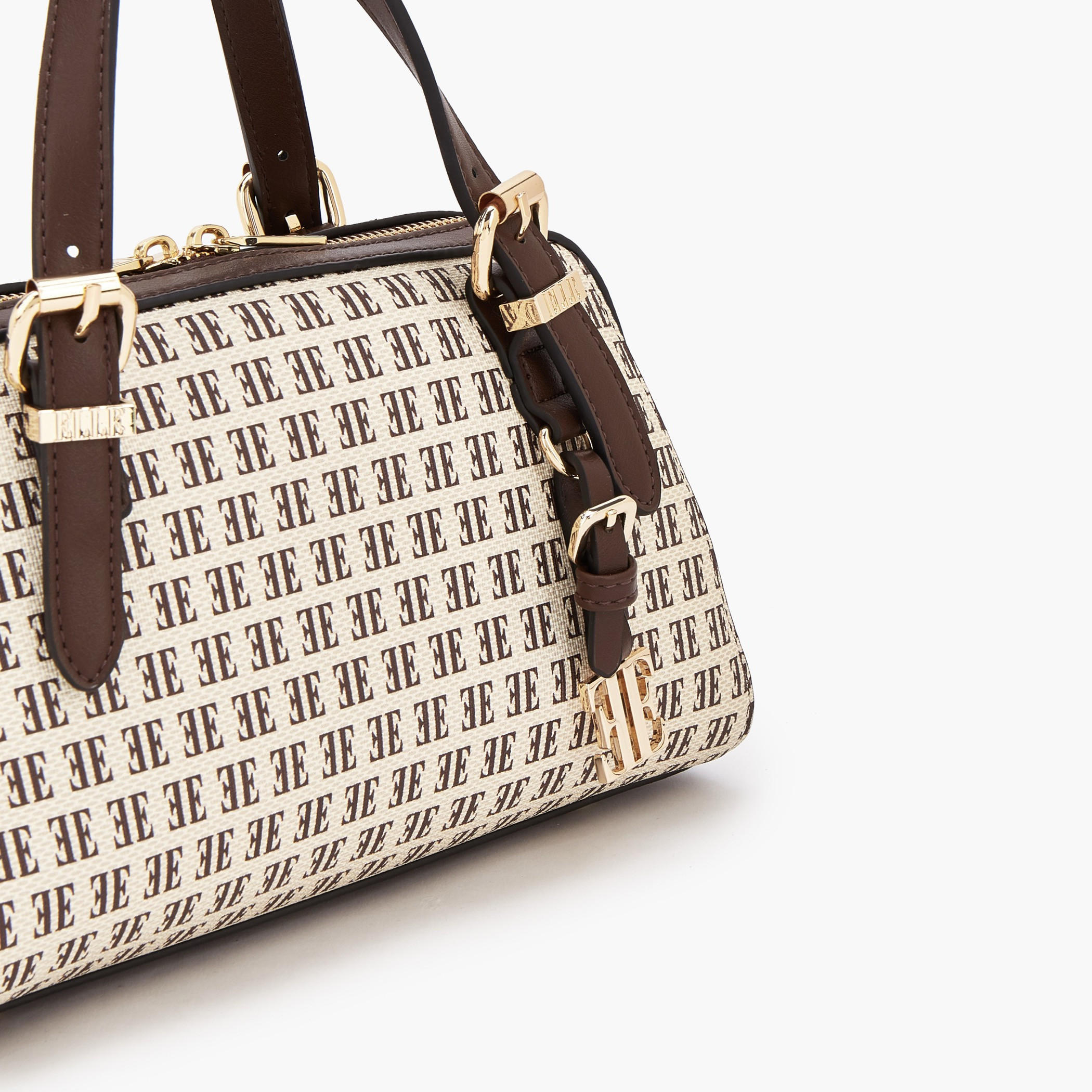 Elle Monogram Print Tote Bag with Zip Closure-women-bagsandwallets-handbags-image-4