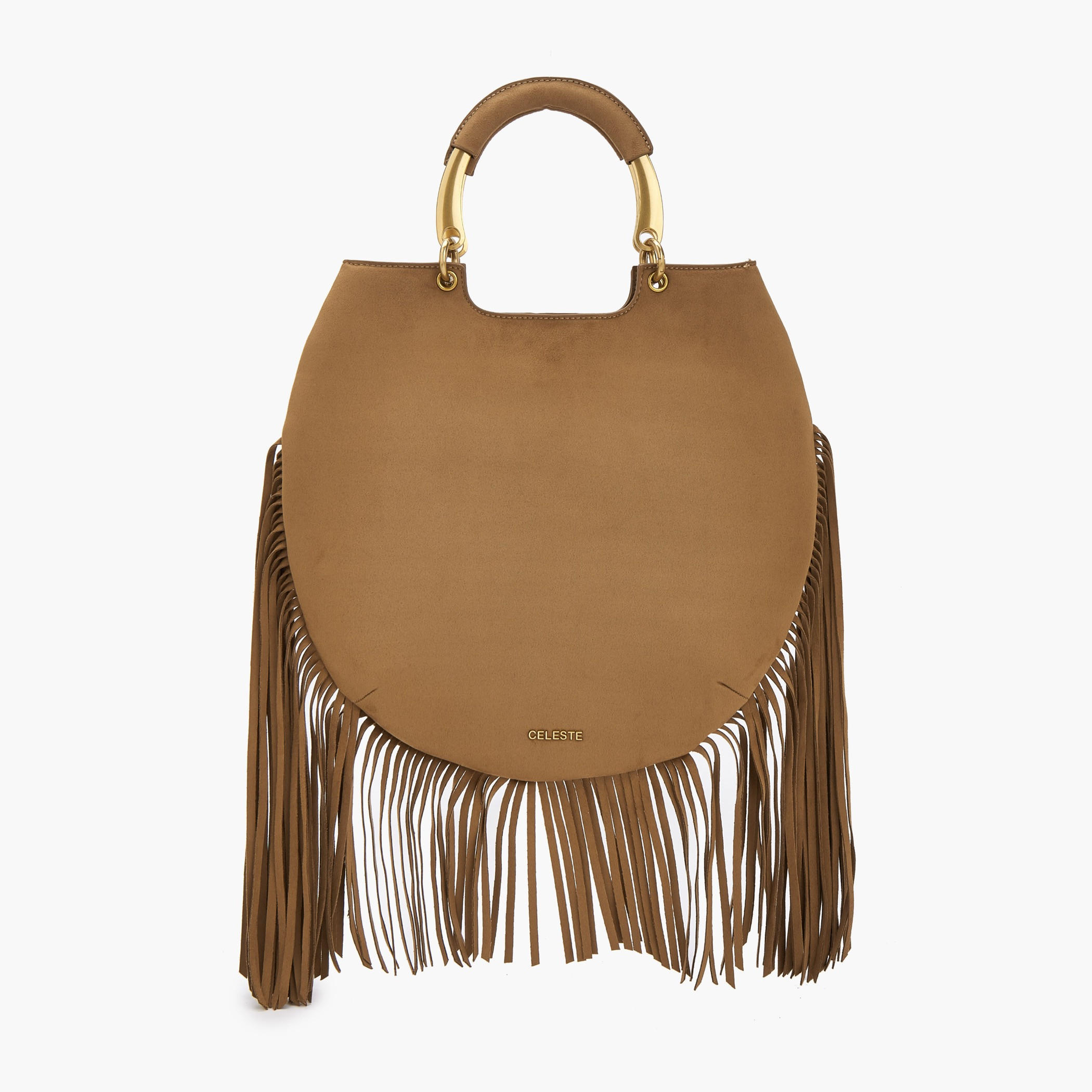 شنطة توت بتفاصيل شراريب ومقبض مزدوج من سيليست-women-bagsandwallets-handbags-image-1
