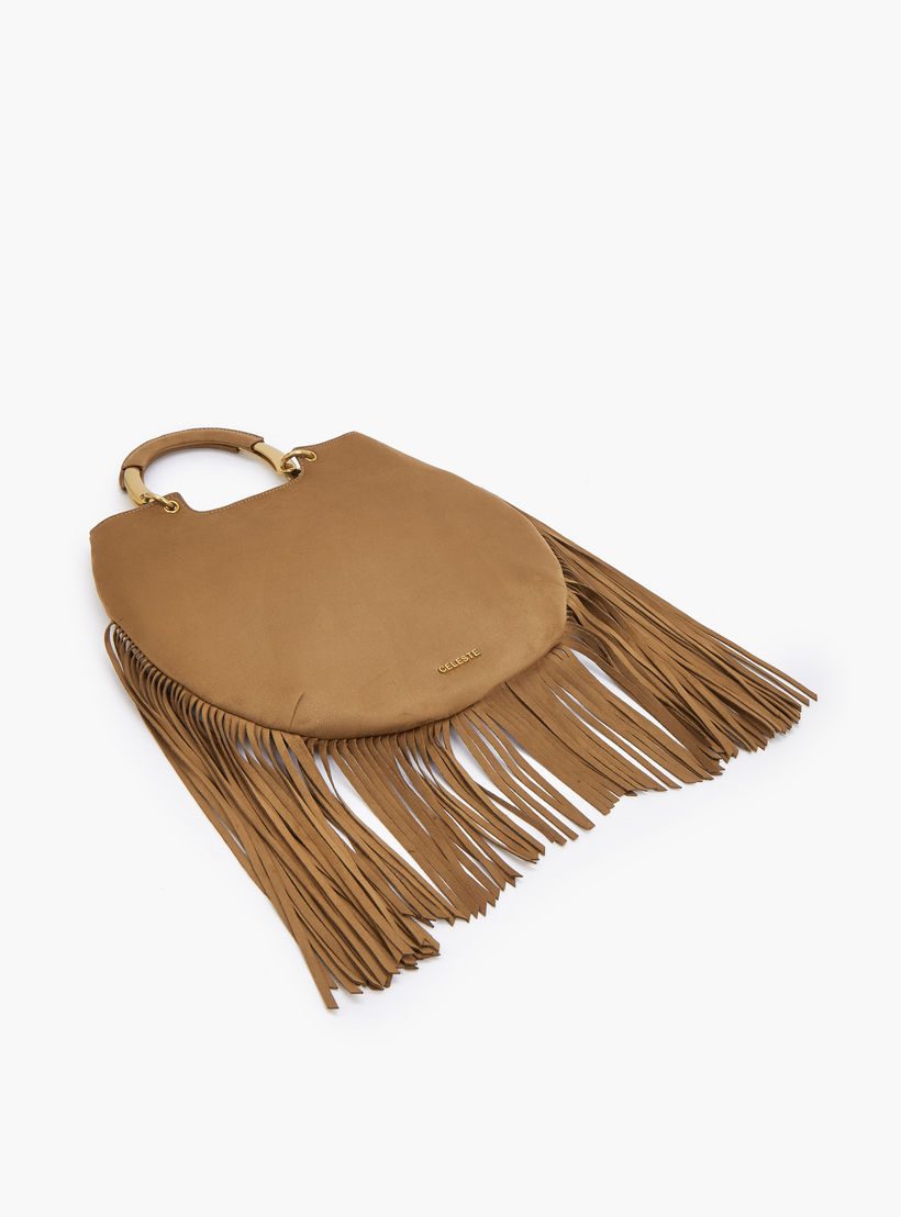 شنطة توت بتفاصيل شراريب ومقبض مزدوج من سيليست-women-bagsandwallets-handbags-image-6