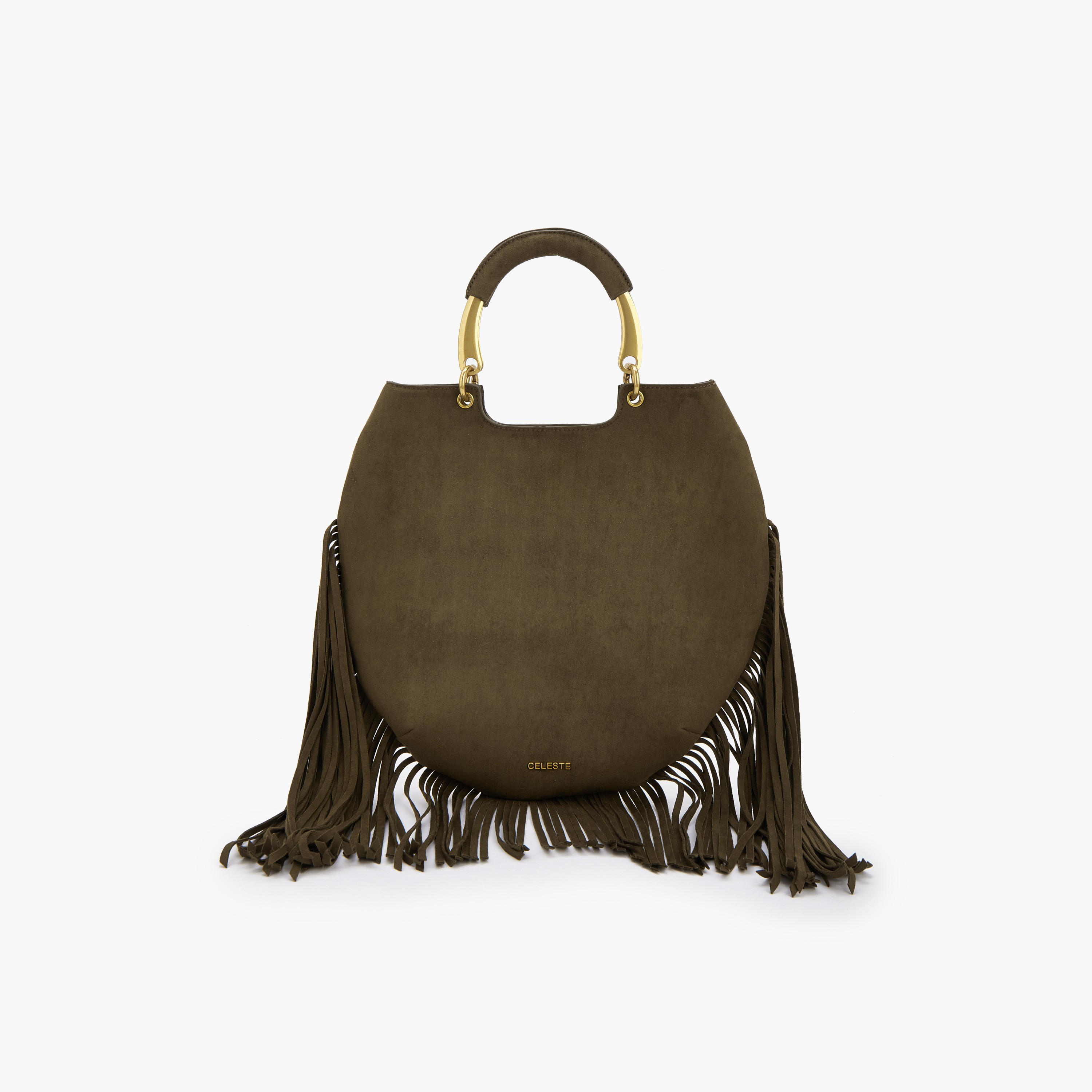 Celeste Fringe Accent Tote Bag with Double Handle-women-bagsandwallets-handbags-image-2