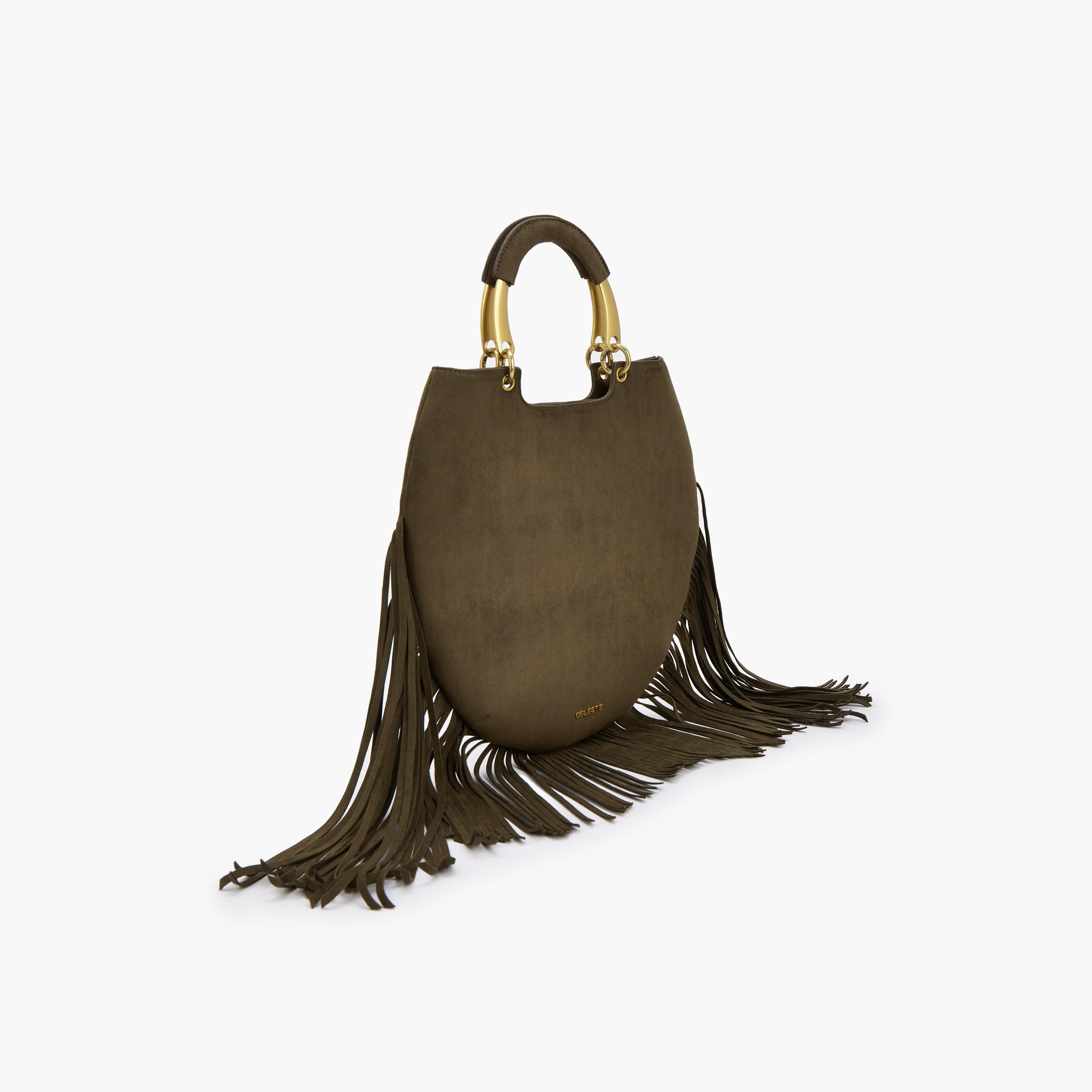 Celeste Fringe Accent Tote Bag with Double Handle-women-bagsandwallets-handbags-image-3