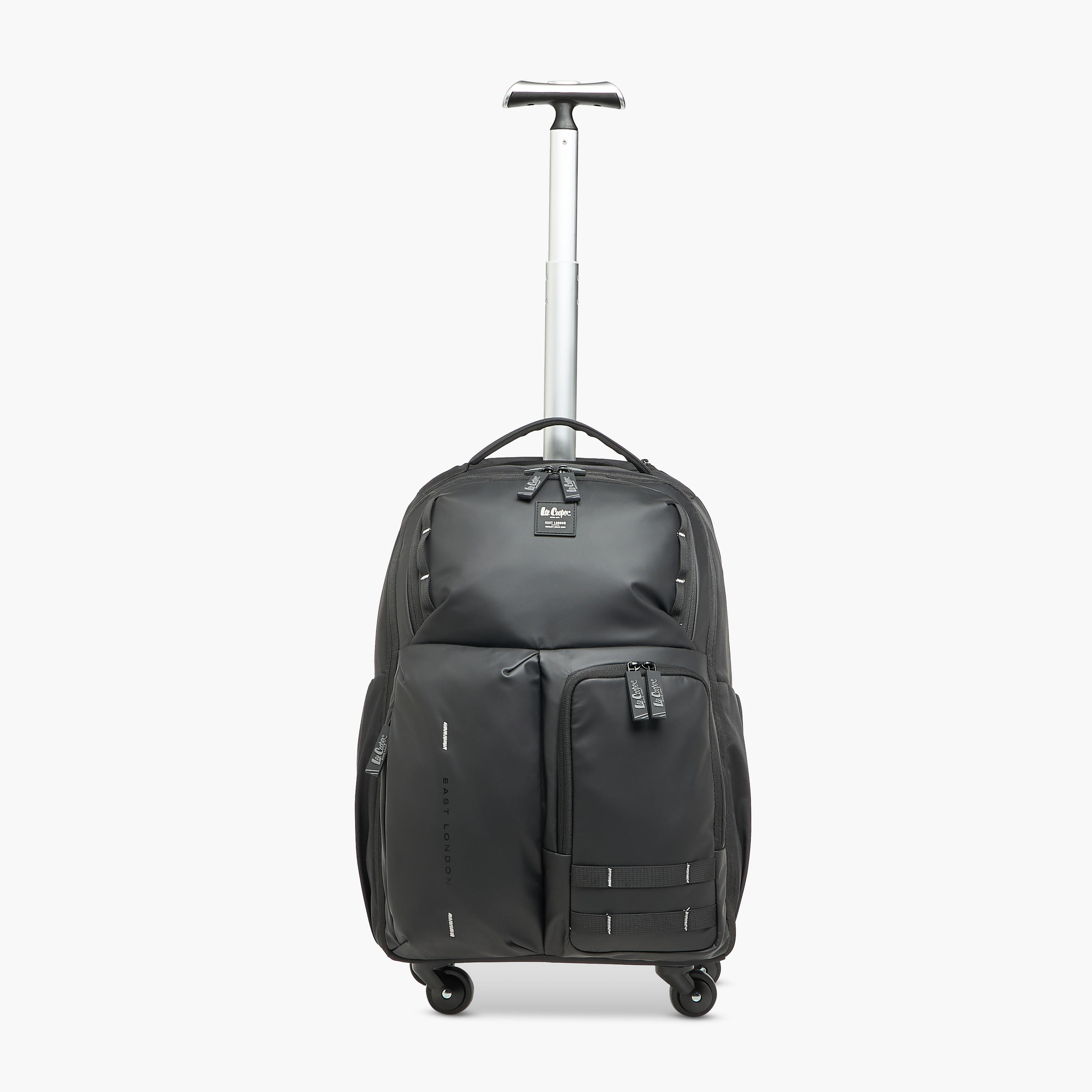 Lee Cooper Solid Trolley Bag for Kids 13 Years+ with Retractable Handle-school-bagsandbackpacks-trolleybags-image-10