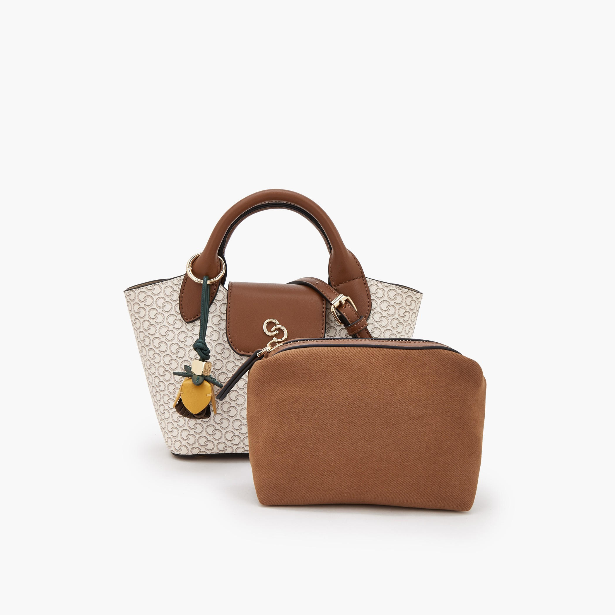 Celeste Monogram Print Tote Bag with Pouch-women-bagsandwallets-handbags-image-11