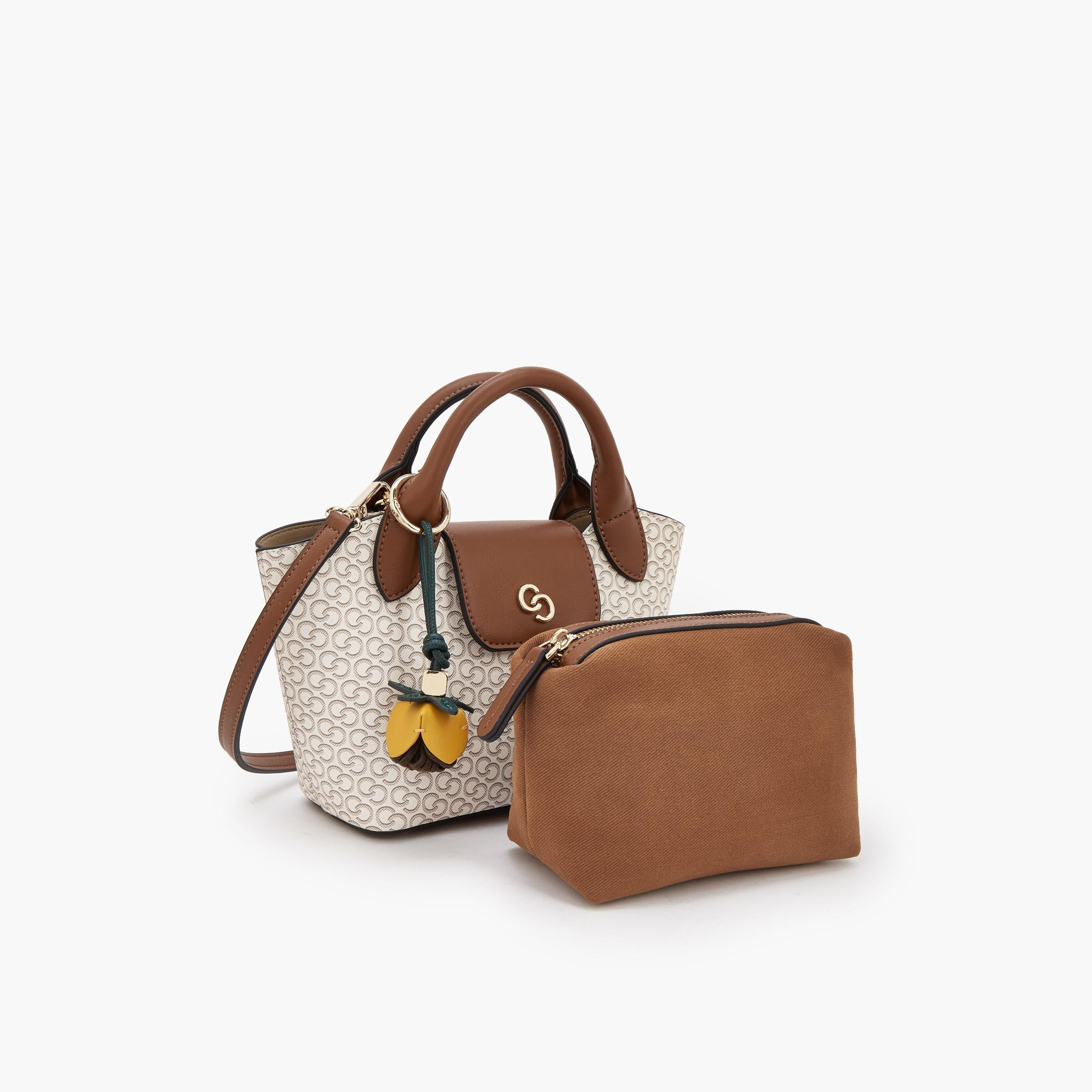 Celeste Monogram Print Tote Bag with Pouch-women-bagsandwallets-handbags-image-2