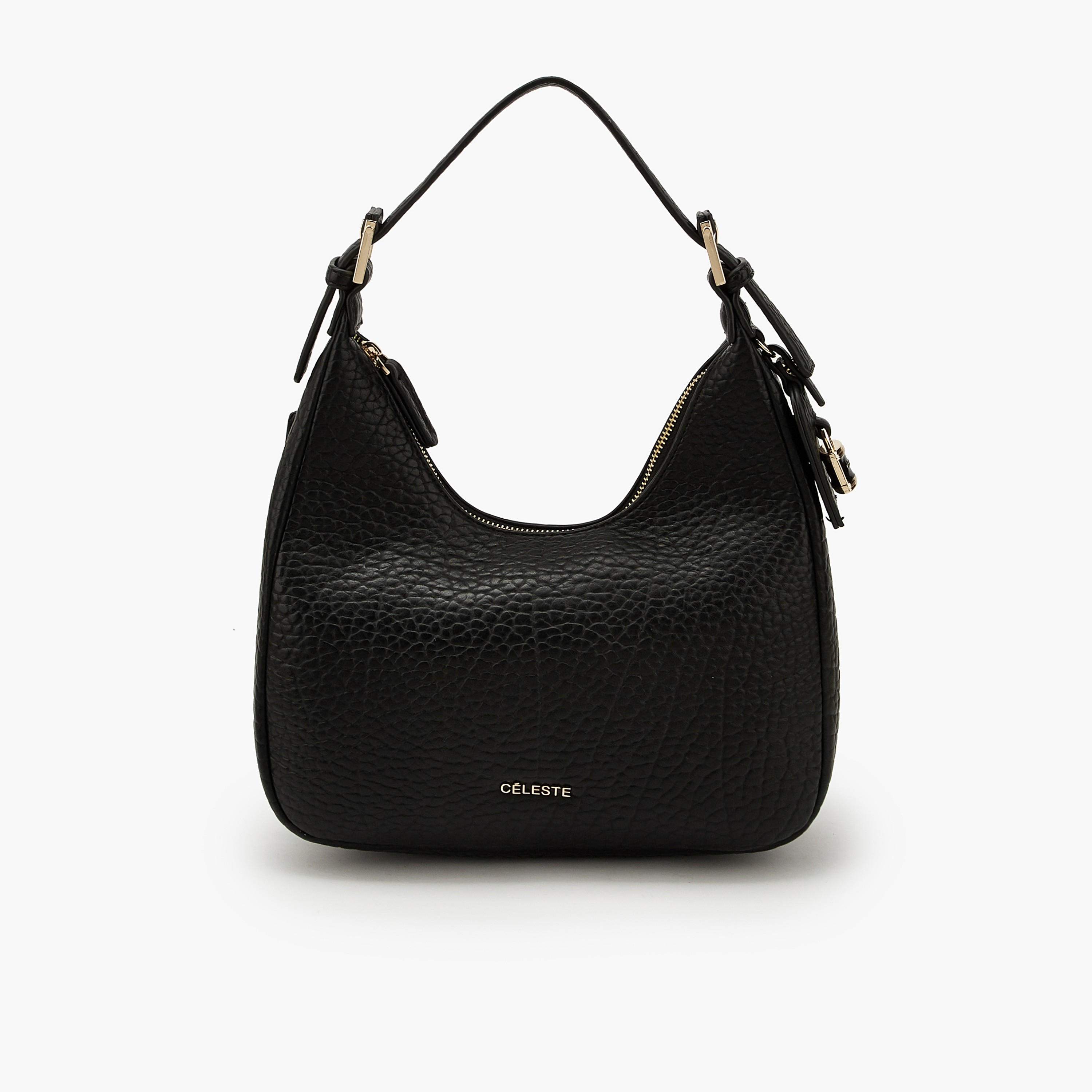 Celeste Textured Shoulder Bag with Adjustable Strap-women-bagsandwallets-handbags-image-1
