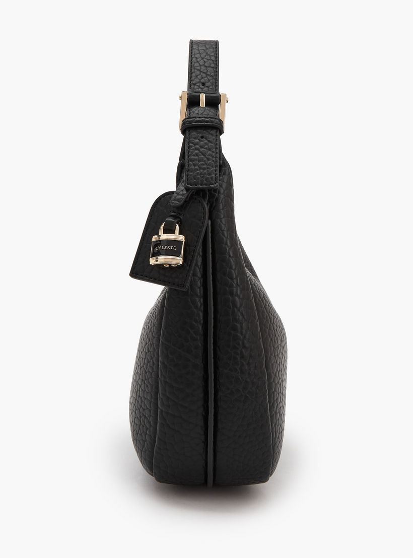 Celeste Textured Shoulder Bag with Adjustable Strap-women-bagsandwallets-handbags-image-3