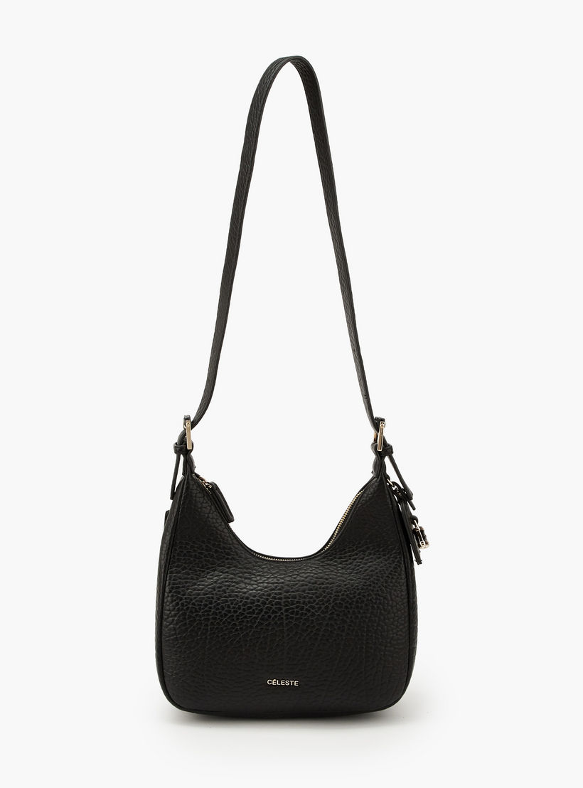 Celeste Textured Shoulder Bag with Adjustable Strap-women-bagsandwallets-handbags-image-2
