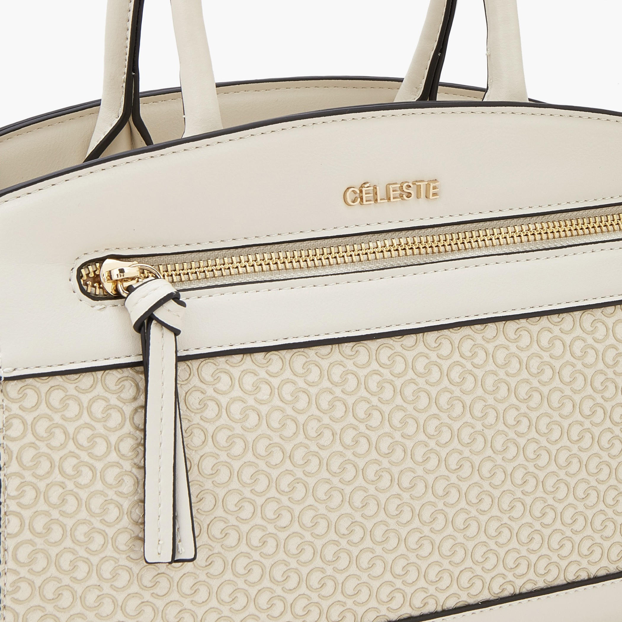 شنطة توت بطبعات مونورام وحمالة قابلة للفصل من سيليست-women-bagsandwallets-handbags-image-4