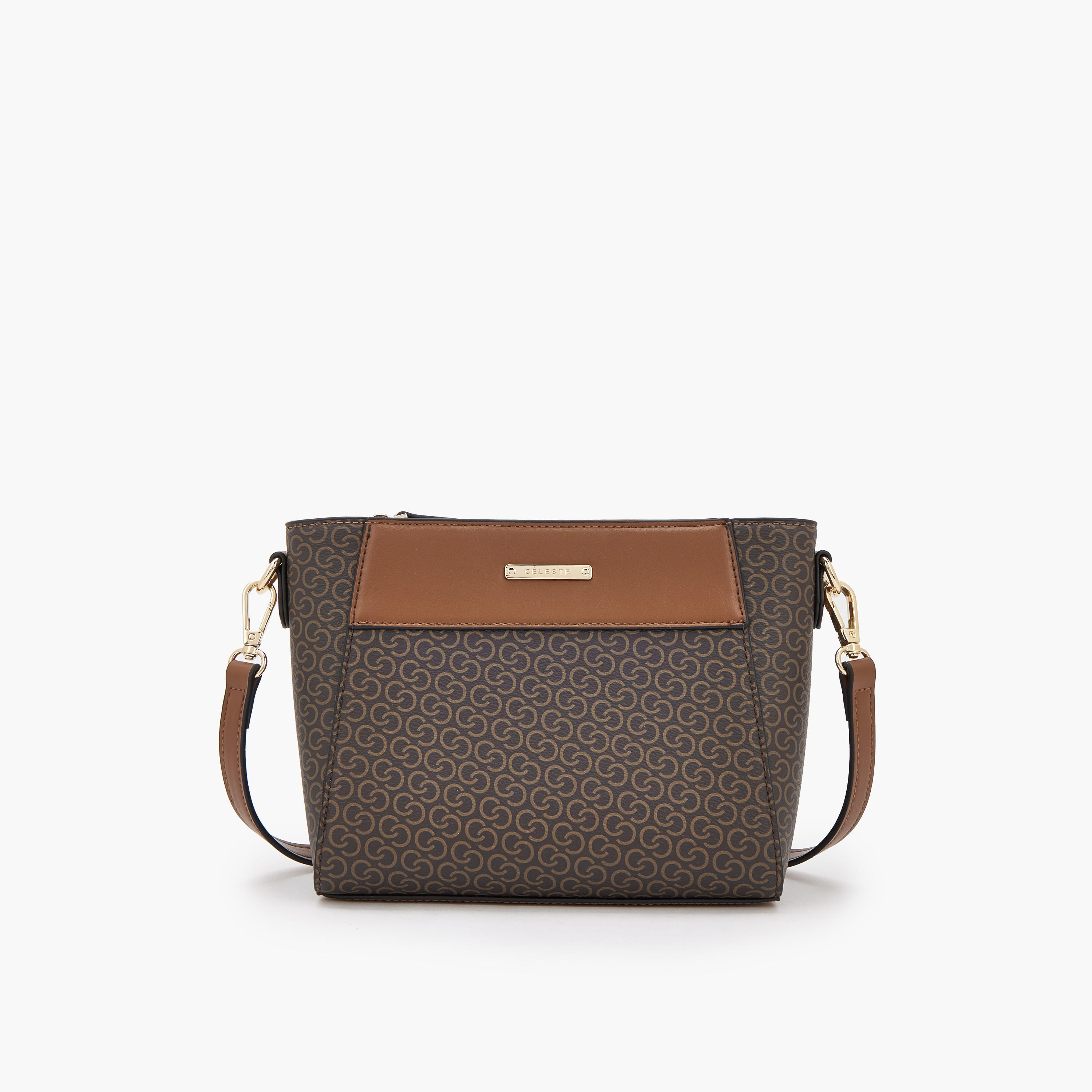 طقم شنط توت بطبعة مونوجرام وسحاب إغلاق من سيليست - طقم من 4 قطع-women-bagsandwallets-handbags-image-7