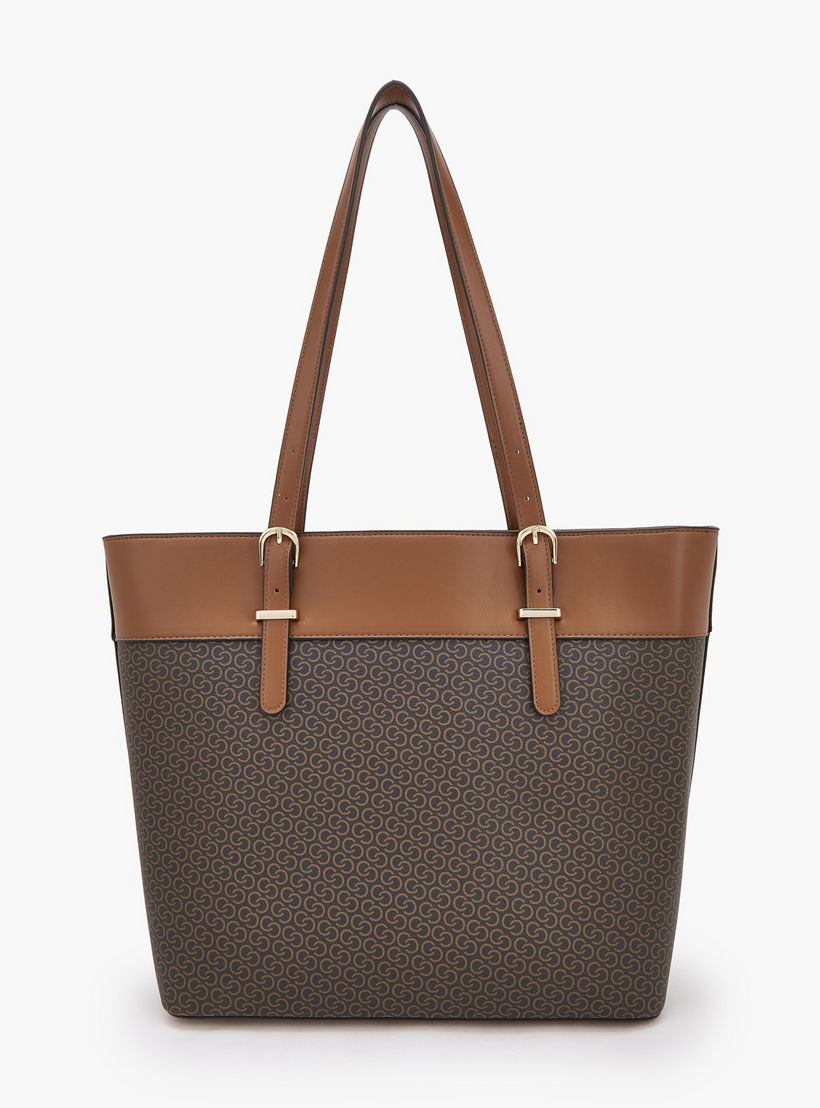 طقم شنط توت بطبعة مونوجرام وسحاب إغلاق من سيليست - طقم من 4 قطع-women-bagsandwallets-handbags-image-3
