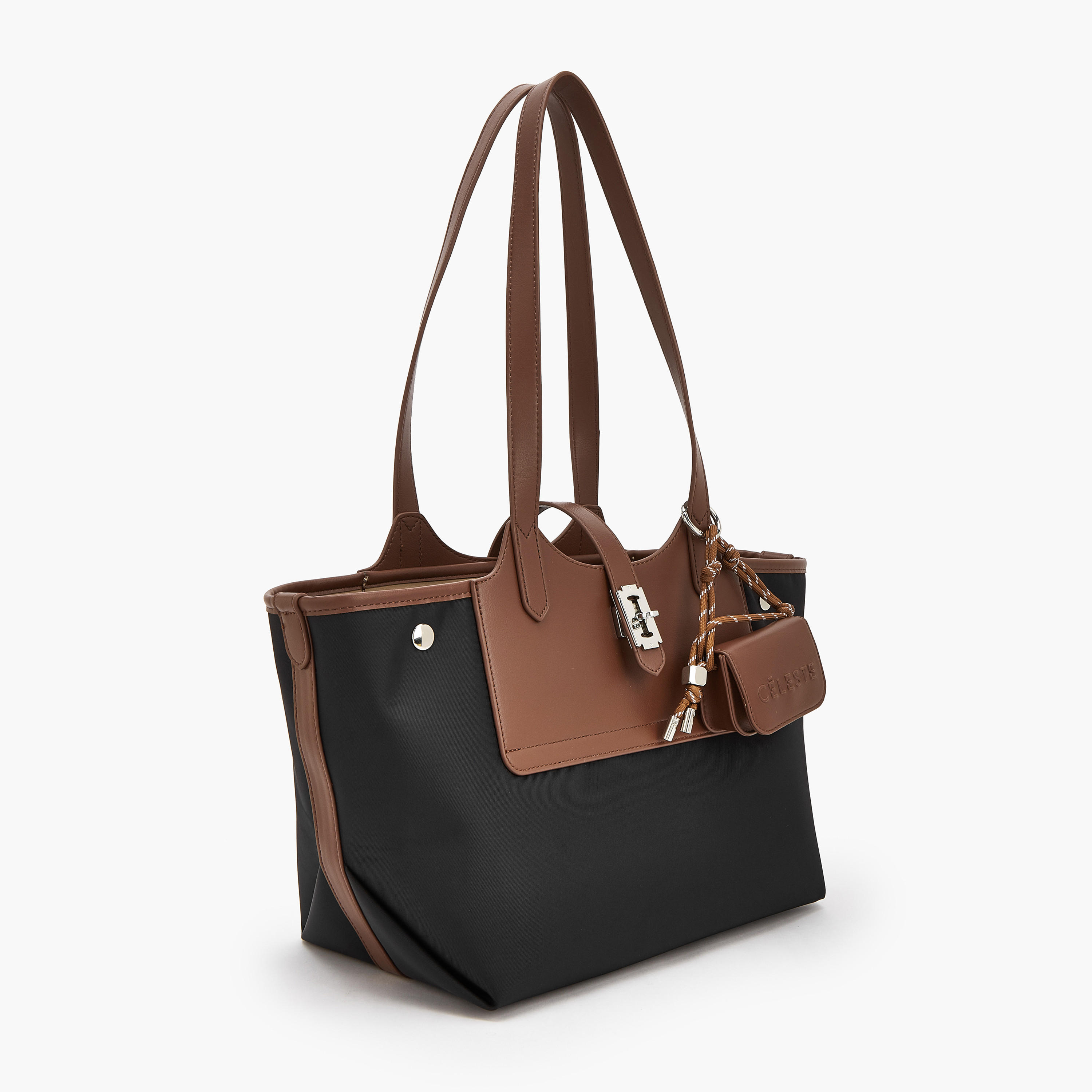 شنطة توتي بارزة الملمس بشنطة صغيرة وسحاب إغلاق من سيليست-women-bagsandwallets-handbags-image-2