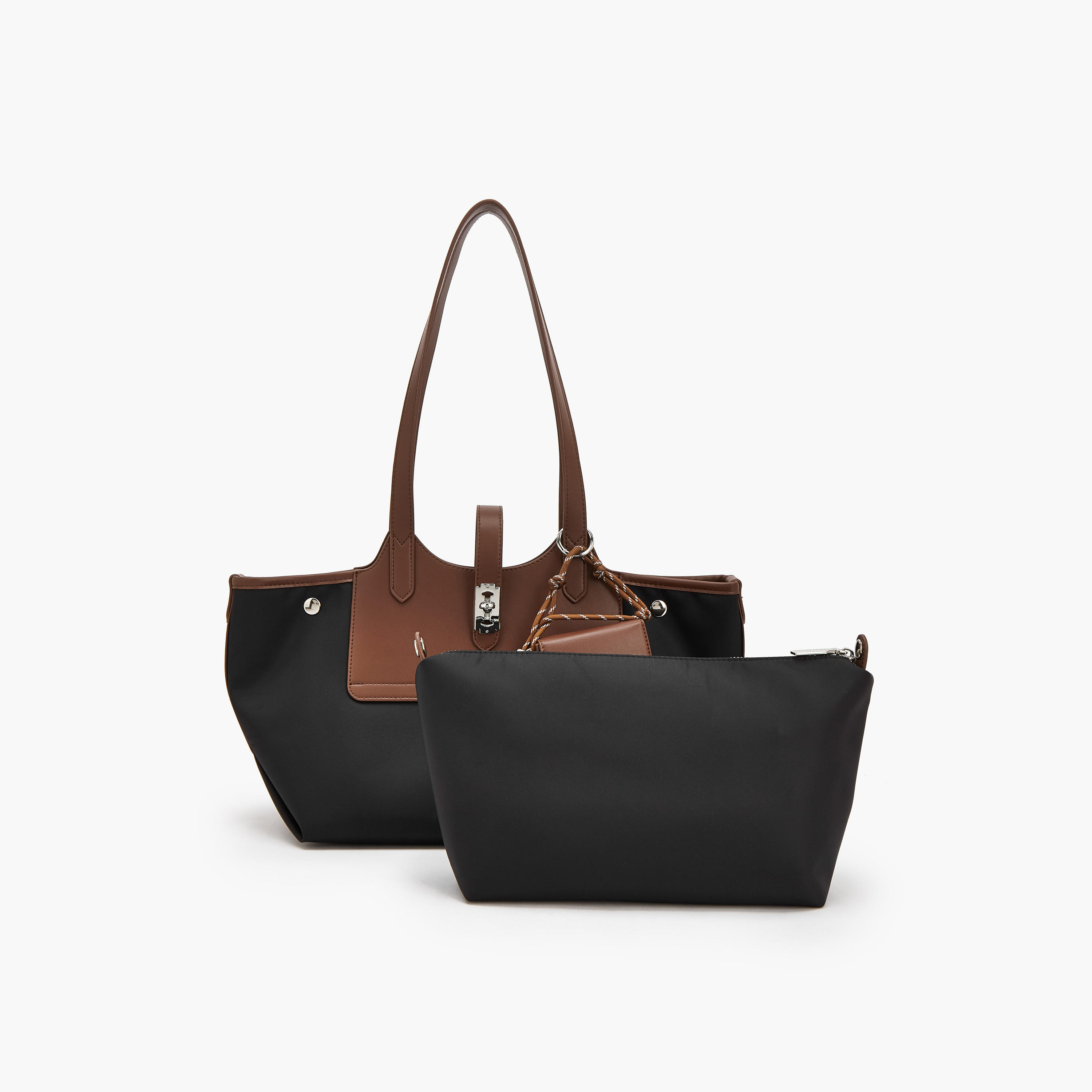شنطة توتي بارزة الملمس بشنطة صغيرة وسحاب إغلاق من سيليست-women-bagsandwallets-handbags-image-5