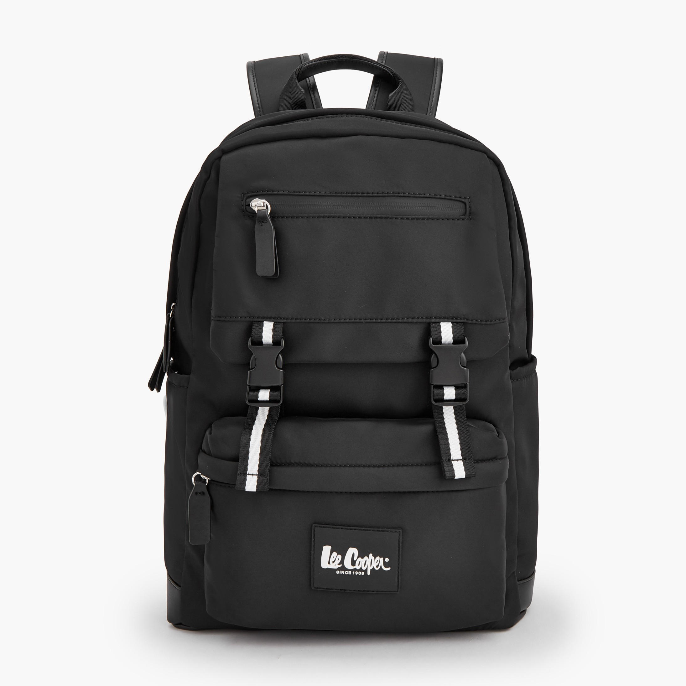 Lee Cooper Solid Backpack with Buckle Closure-school-bagsandbackpacks-backpacks-image-1
