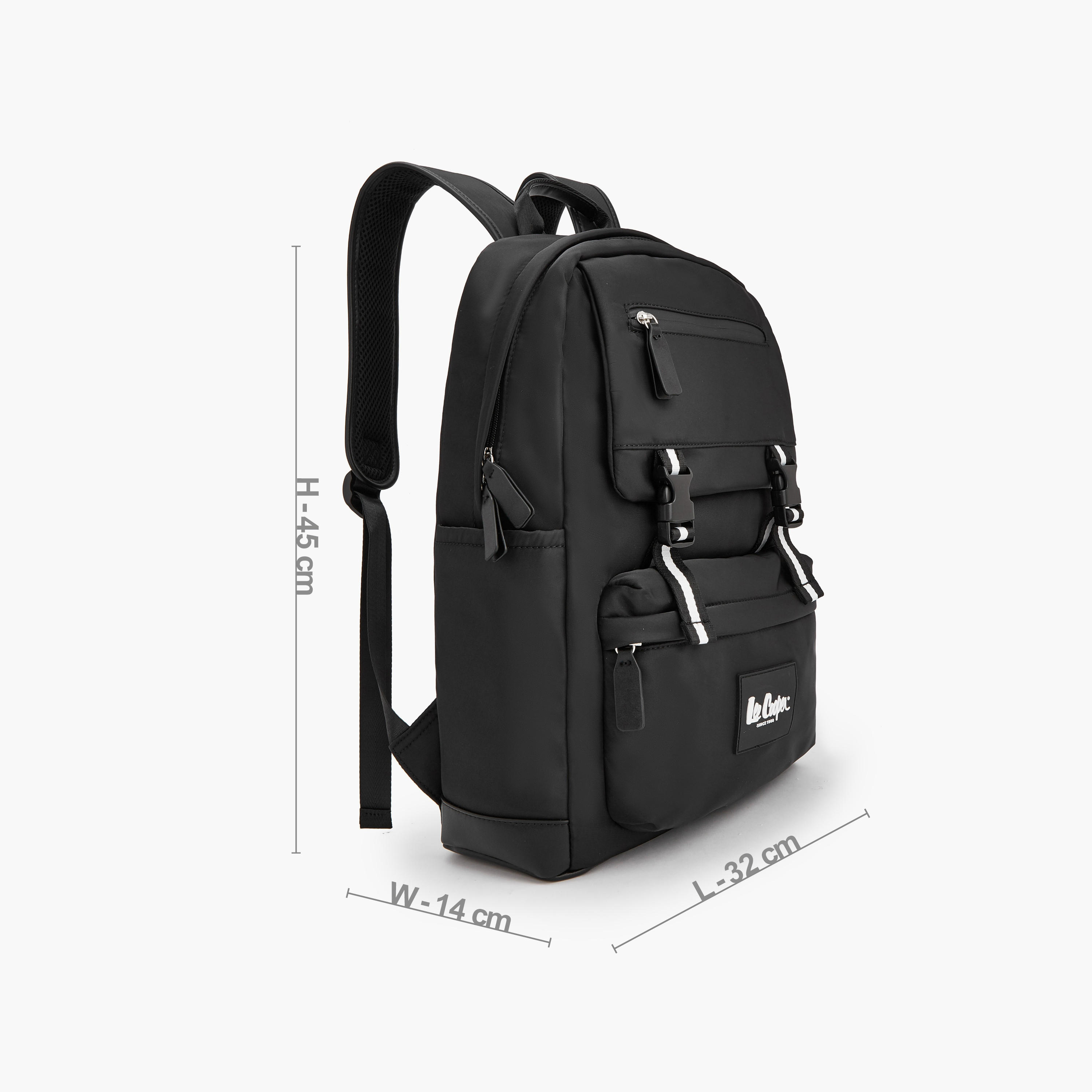 Lee Cooper Solid Backpack with Buckle Closure-school-bagsandbackpacks-backpacks-image-5