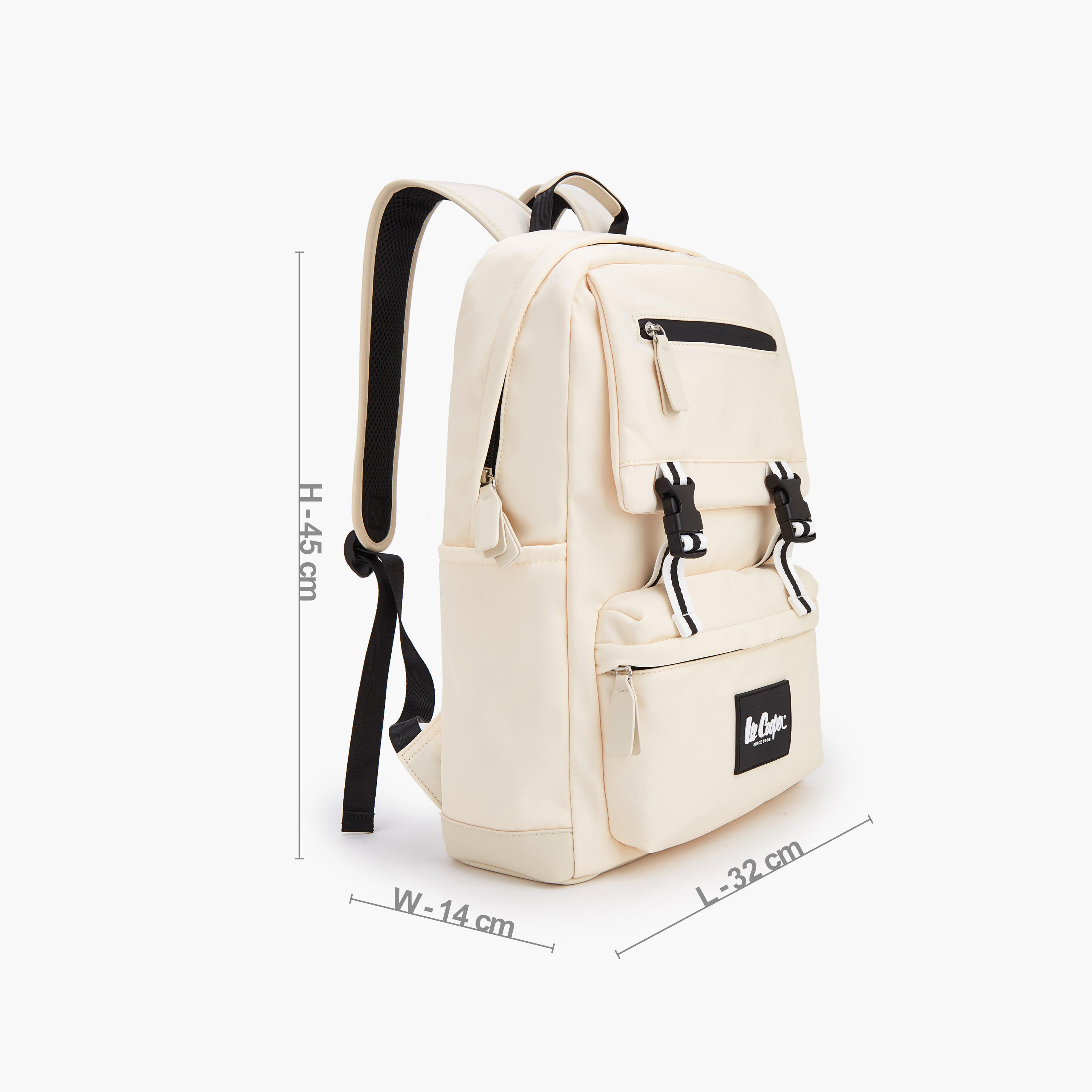 Lee Cooper Solid Backpack with Buckle Closure-school-bagsandbackpacks-backpacks-image-5