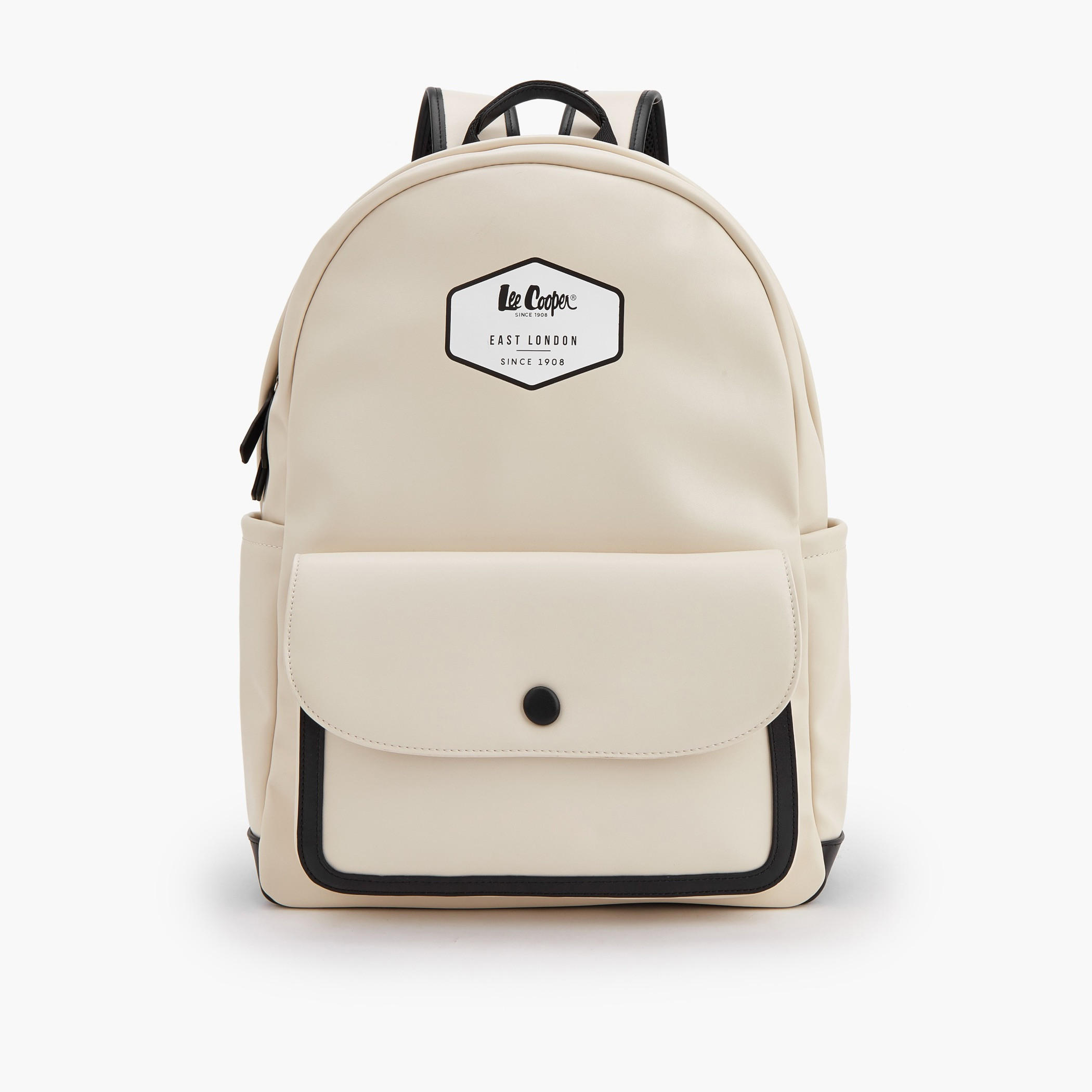 Lee Cooper Logo Print Backpack with Adjustable Shoulder Straps-women-bagsandwallets-backpacks-image-1