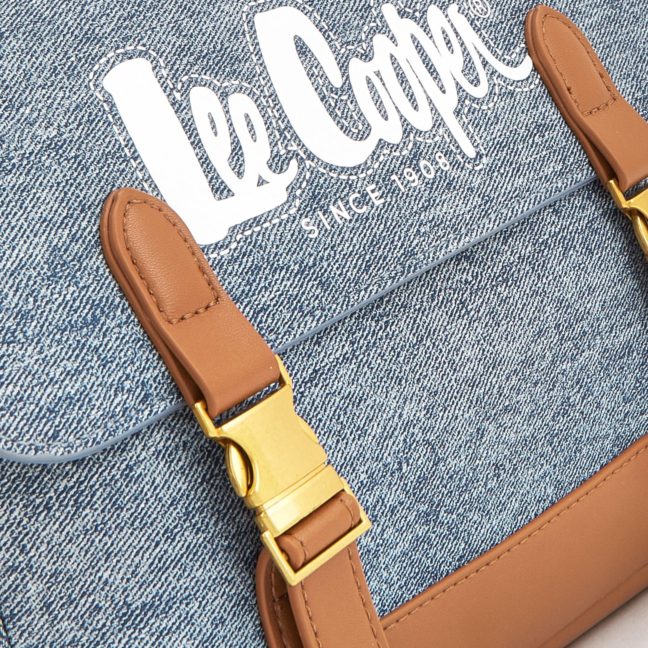 Lee Cooper Denim Crossbody Bag with Buckle Closure-women-bagsandwallets-handbags-image-3