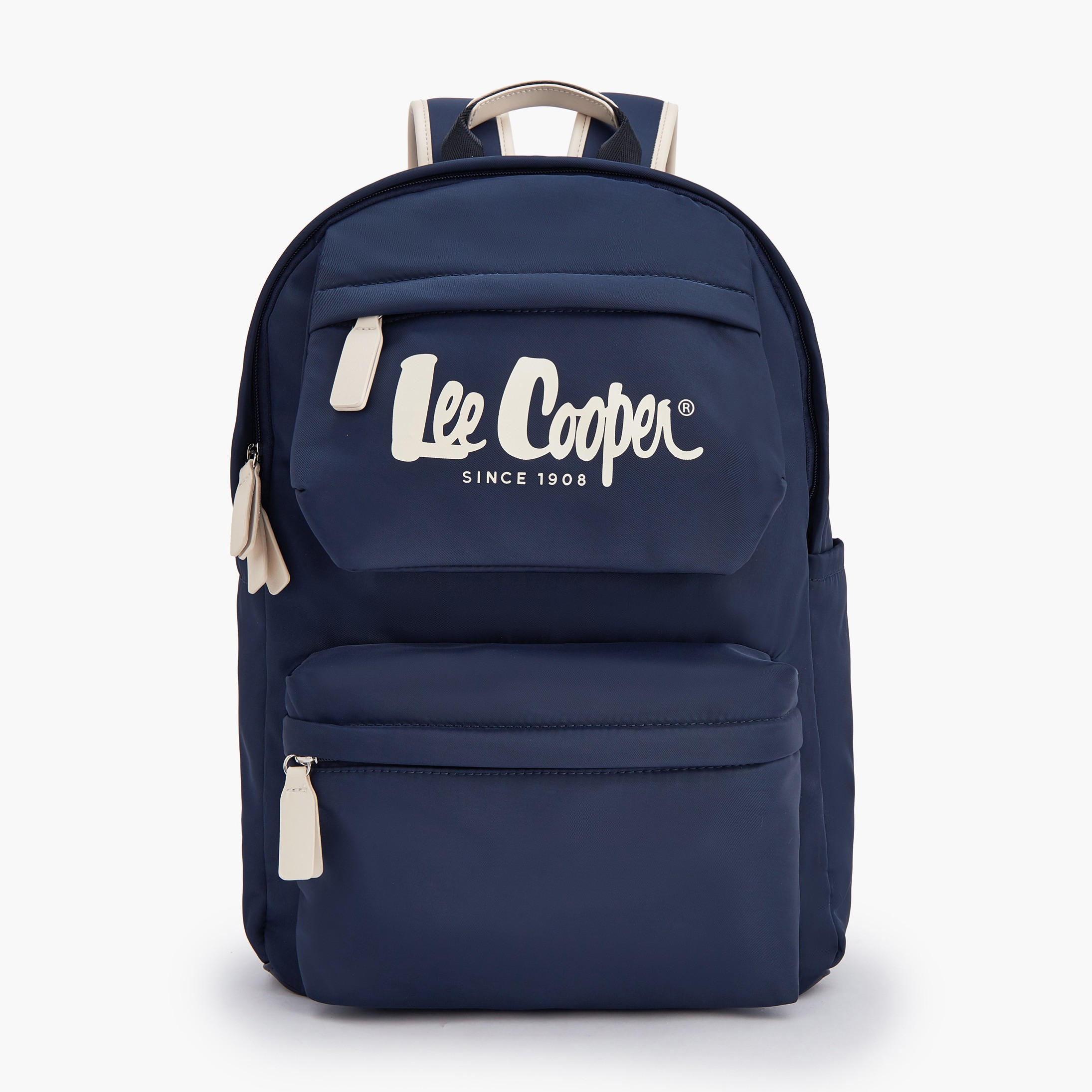 Lee Cooper Logo Print Backpack with Adjustable Shoulder Straps-school-bagsandbackpacks-backpacks-image-1