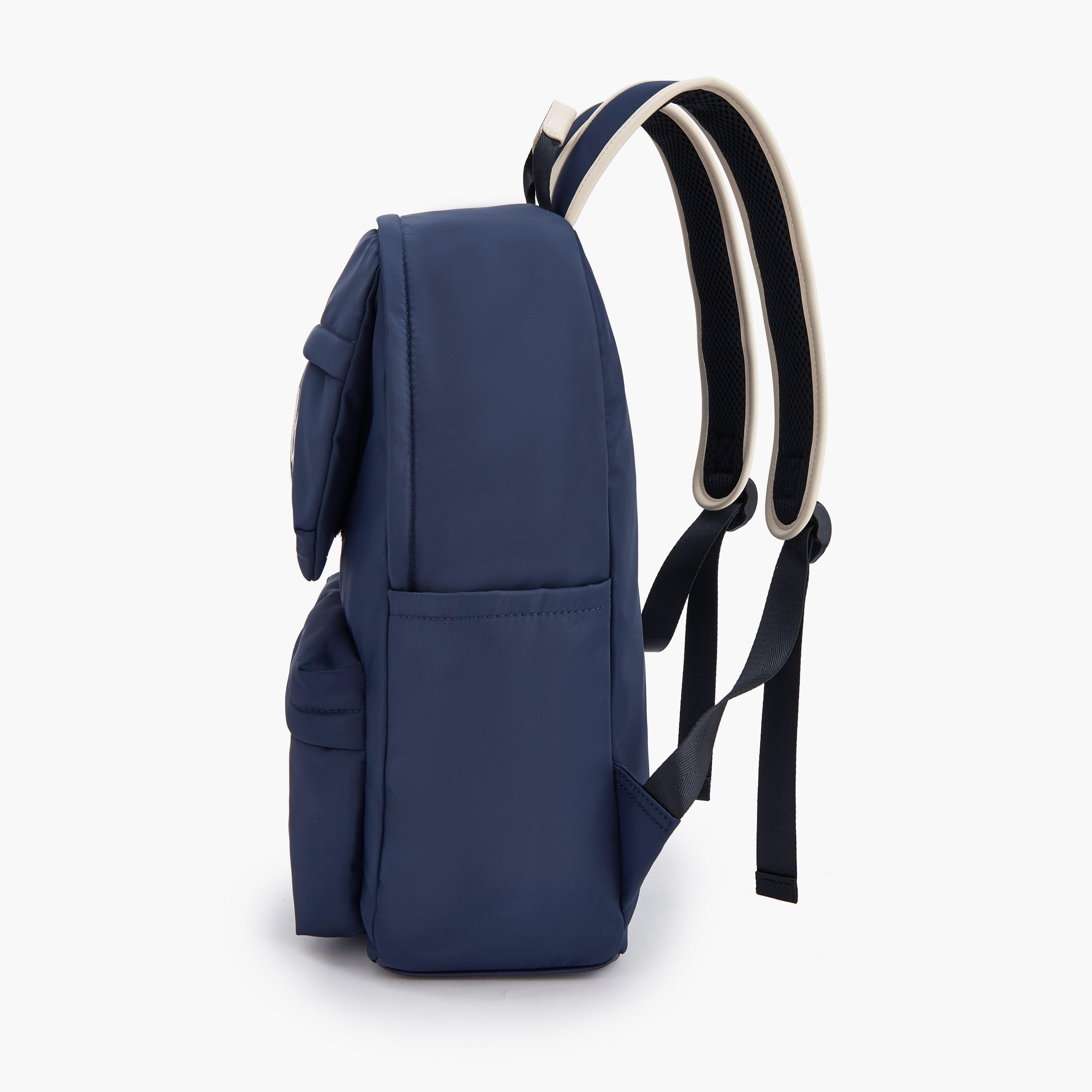 Lee Cooper Logo Print Backpack with Adjustable Shoulder Straps-school-bagsandbackpacks-backpacks-image-6