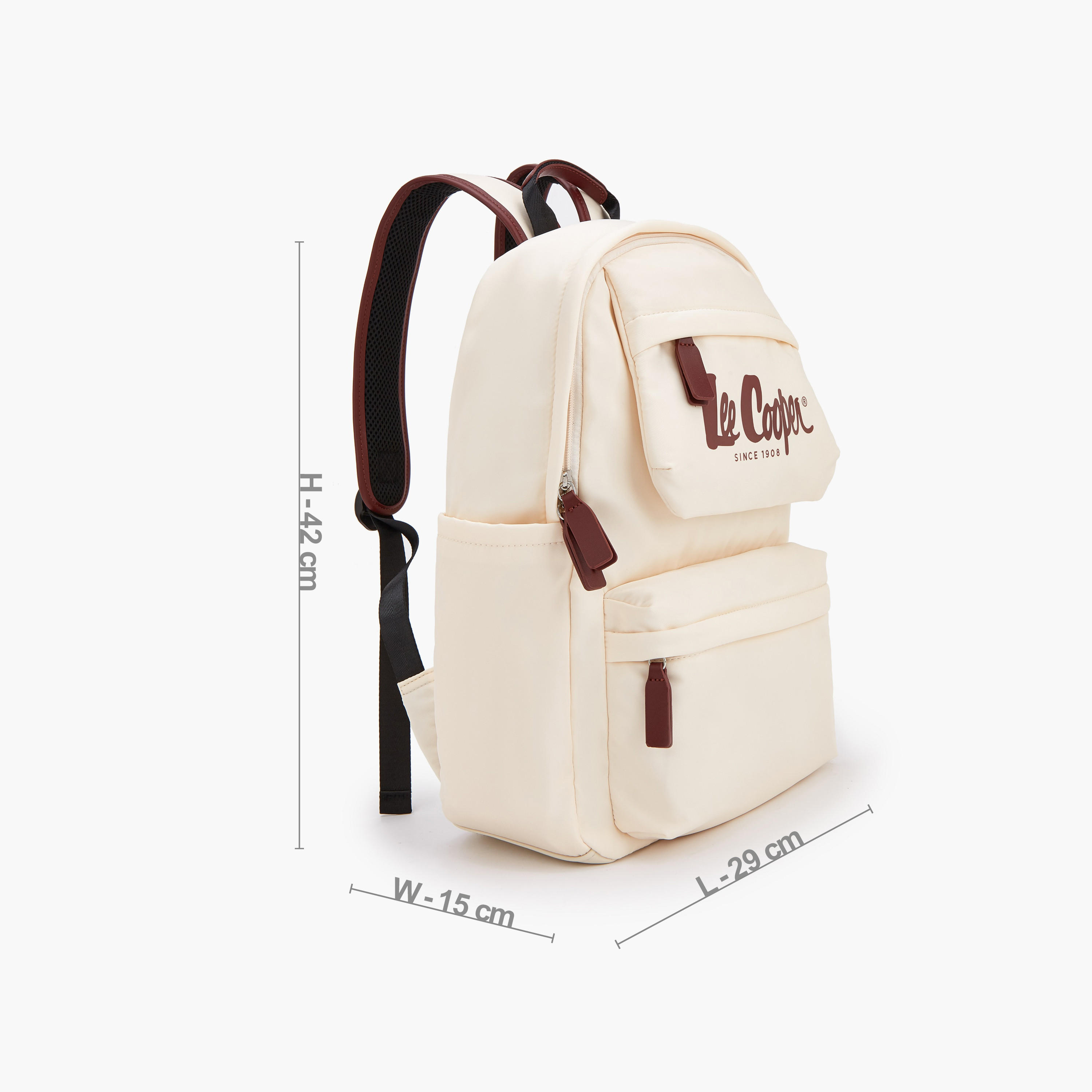 Lee Cooper Logo Print Backpack with Adjustable Shoulder Straps-school-bagsandbackpacks-backpacks-image-5