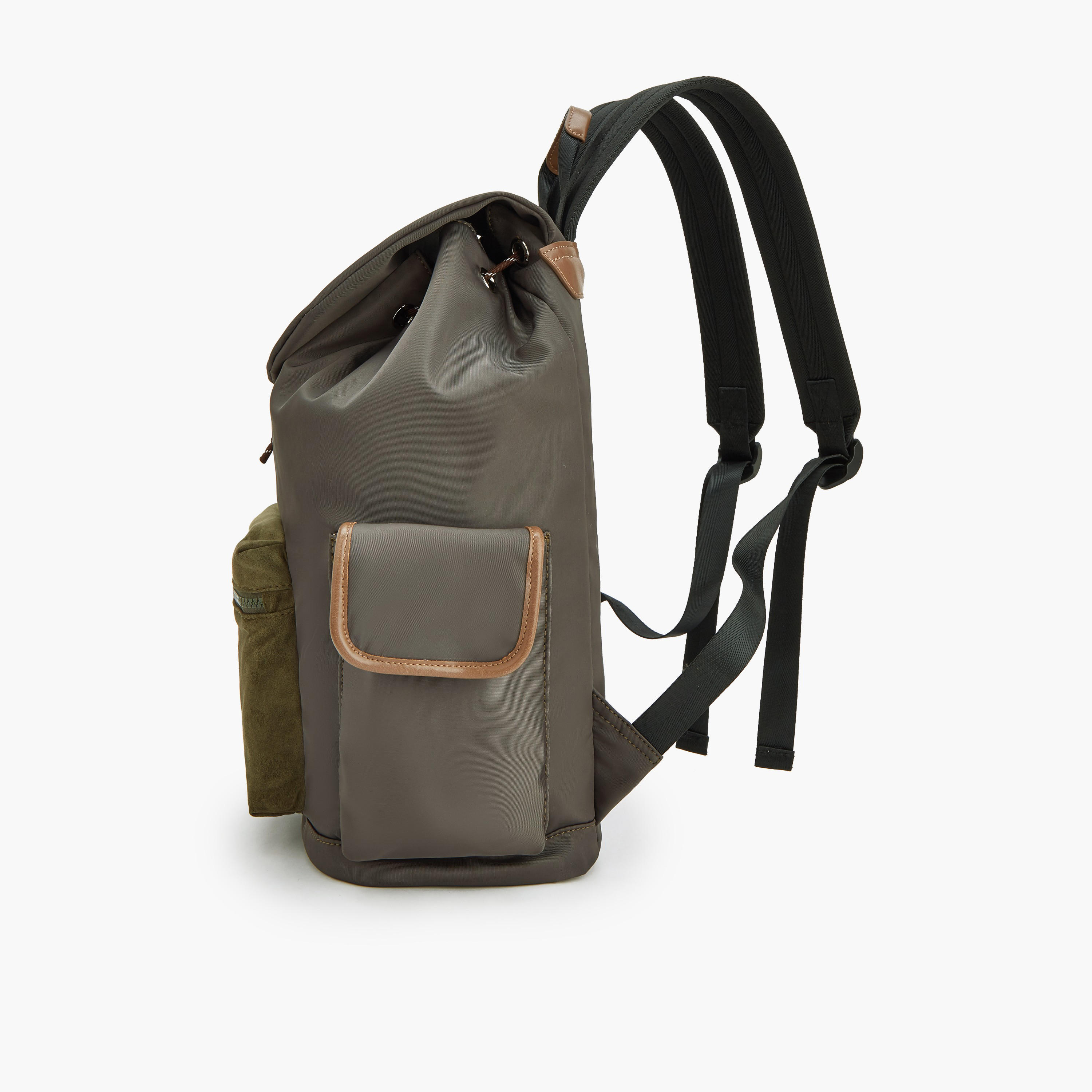 Lee Cooper Logo Print Backpack with Adjustable Shoulder Straps-school-bagsandbackpacks-backpacks-image-6