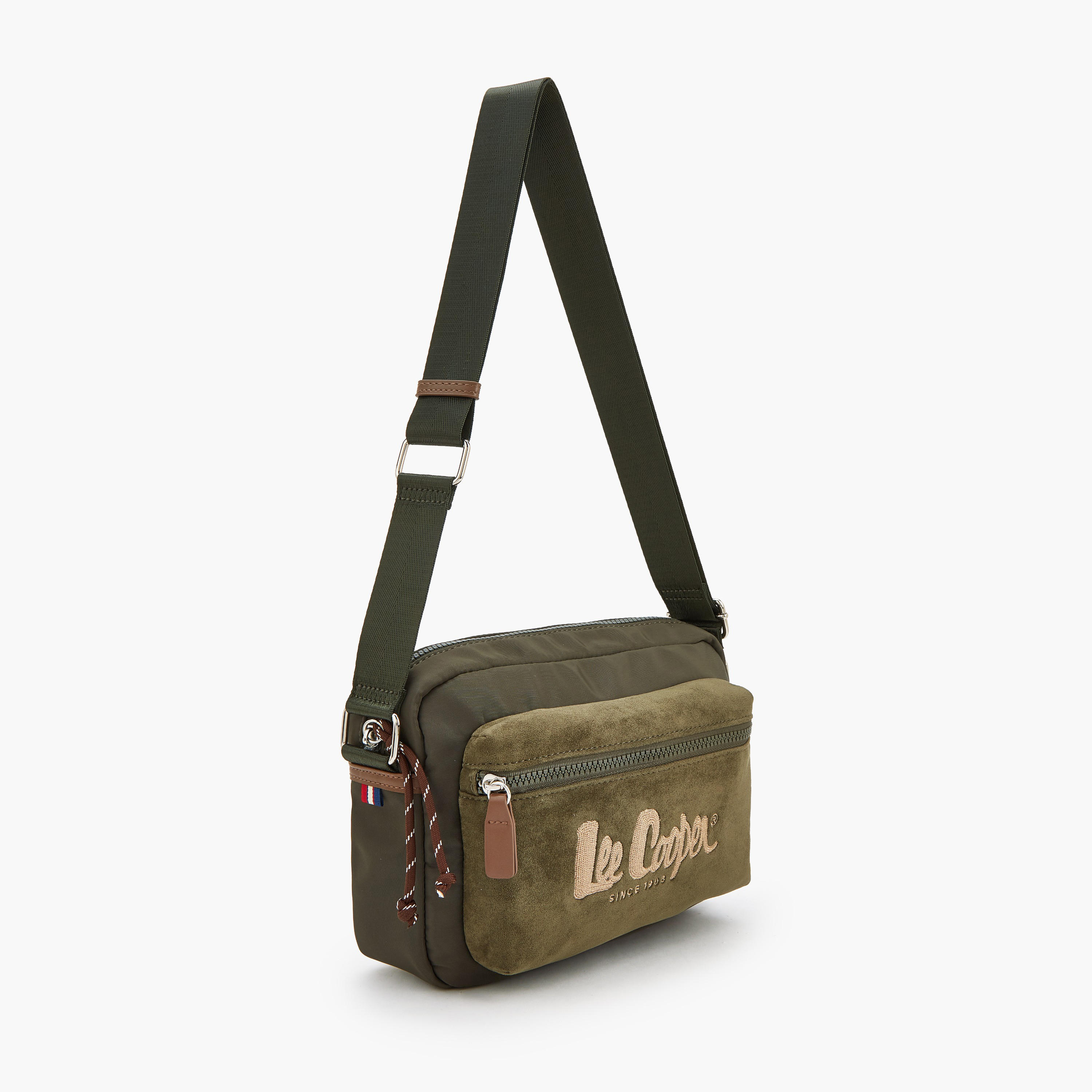 Lee Cooper Suede Crossbody Bag with Front Pocket-women-bagsandwallets-handbags-image-2