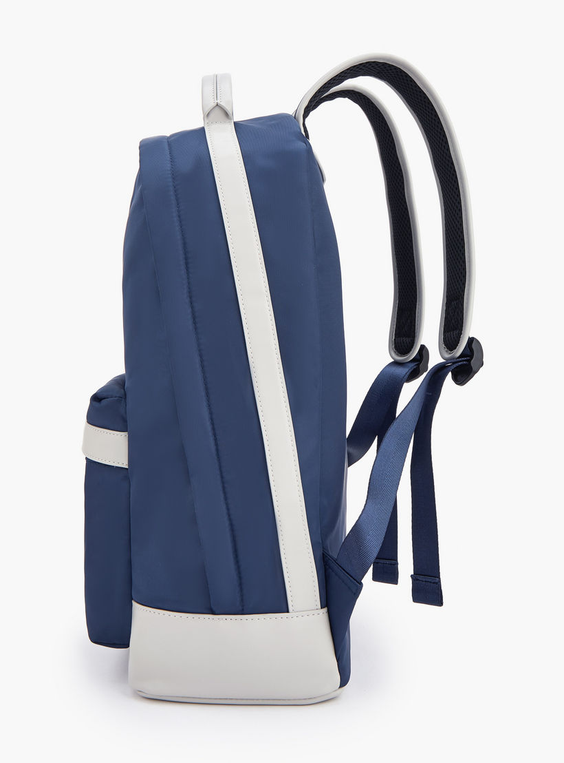 Lee Cooper Logo Print Backpack with Adjustable Shoulder Straps-school-bagsandbackpacks-backpacks-image-6