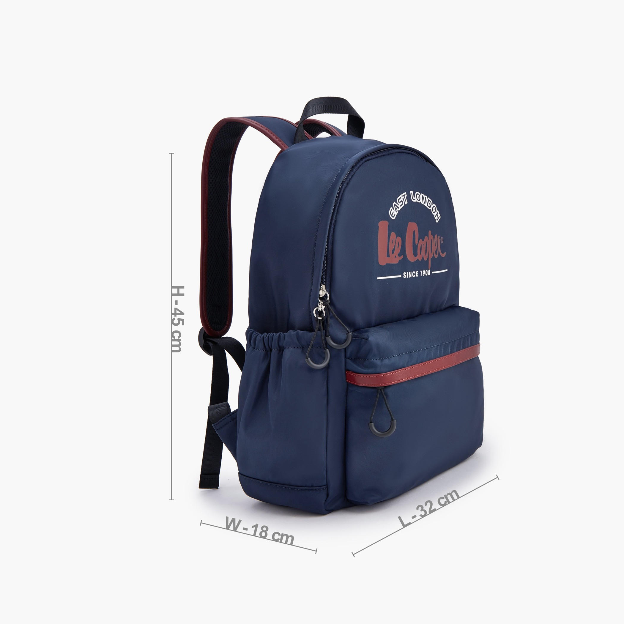 Lee Cooper Logo Print Backpack with Front Pocket-school-bagsandbackpacks-backpacks-image-2