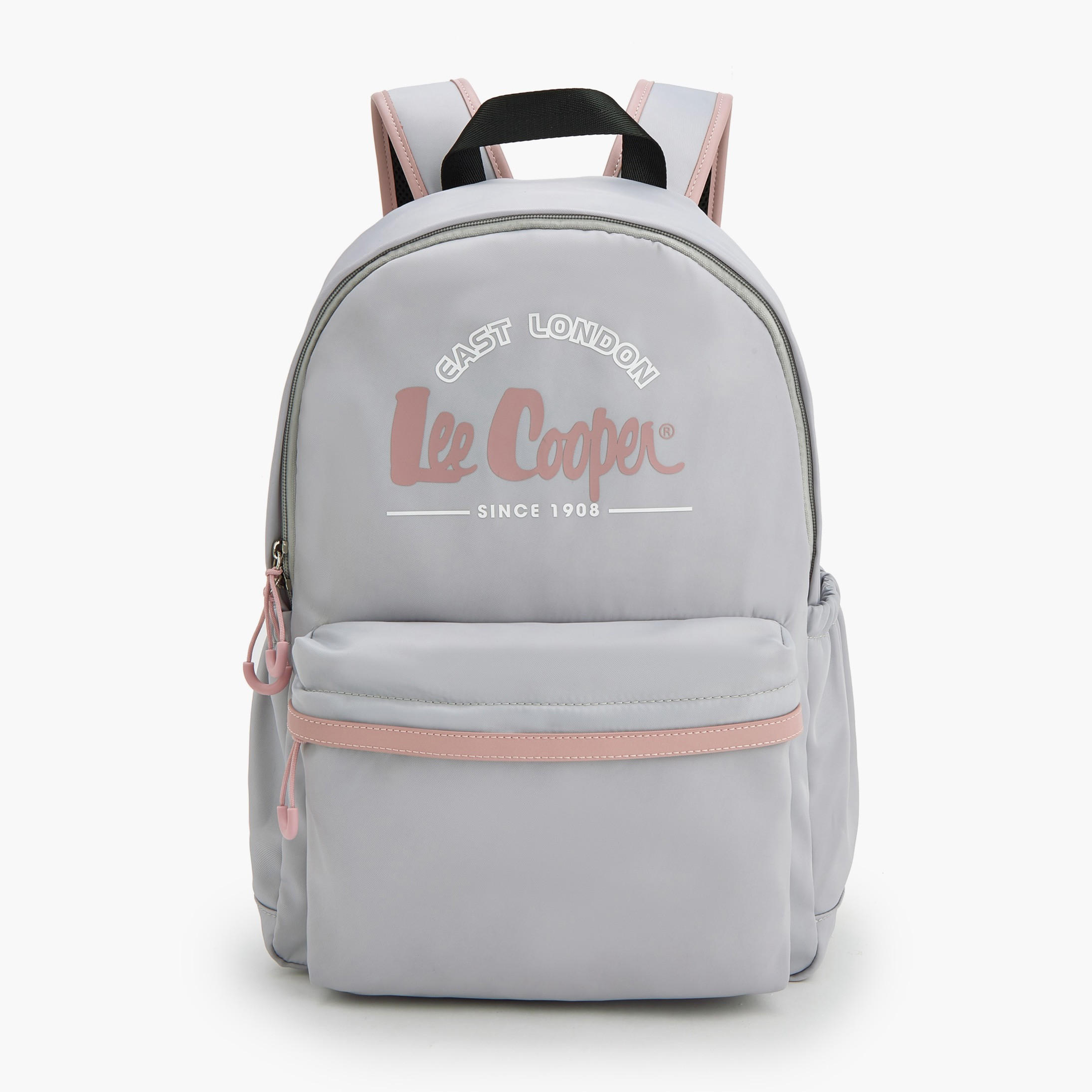 Lee Cooper Logo Print Backpack with Front Pocket-school-bagsandbackpacks-backpacks-image-1