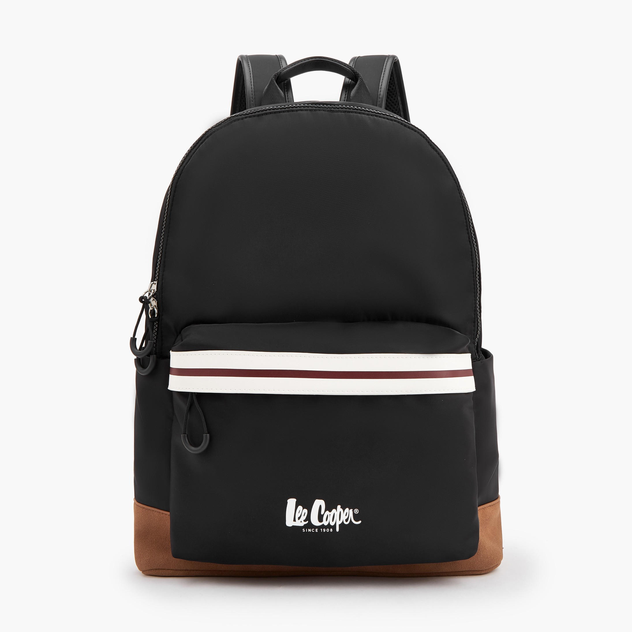 Lee Cooper Logo Print Backpack with Adjustable Shoulder Straps-school-bagsandbackpacks-backpacks-image-1