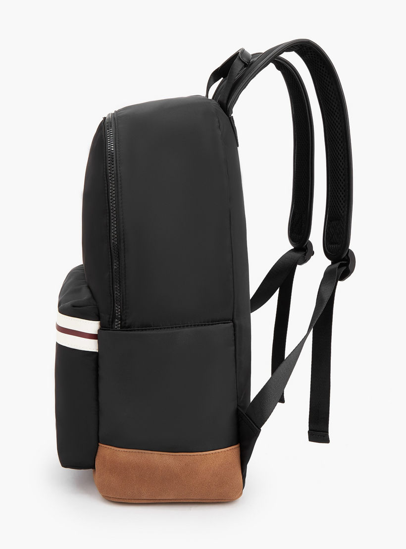 Lee Cooper Logo Print Backpack with Adjustable Shoulder Straps-school-bagsandbackpacks-backpacks-image-3