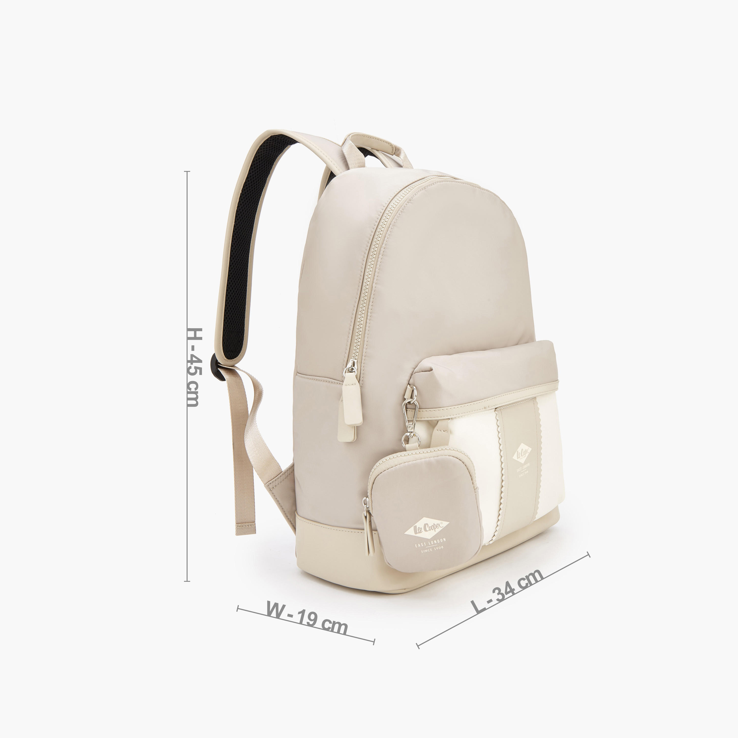 Lee Cooper Solid Backpack with Adjustable Shoulder Straps-school-bagsandbackpacks-backpacks-image-2