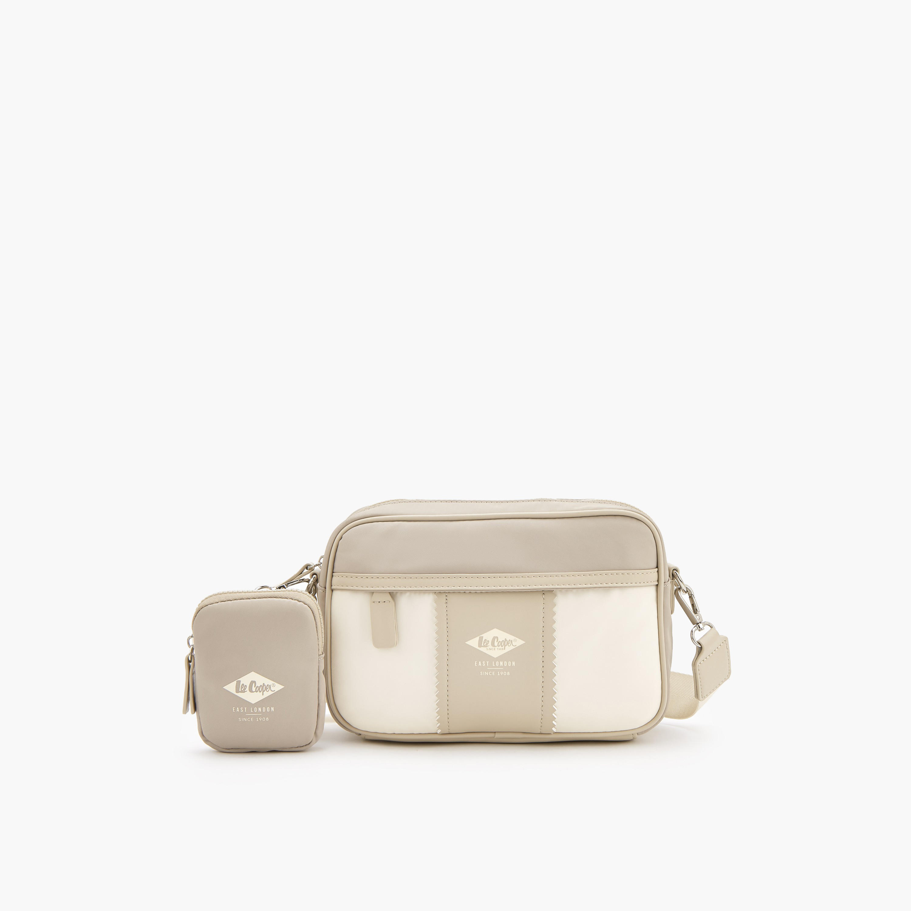 Lee Cooper Colourblock Crossbody Bag with Pouch-women-bagsandwallets-handbags-image-1