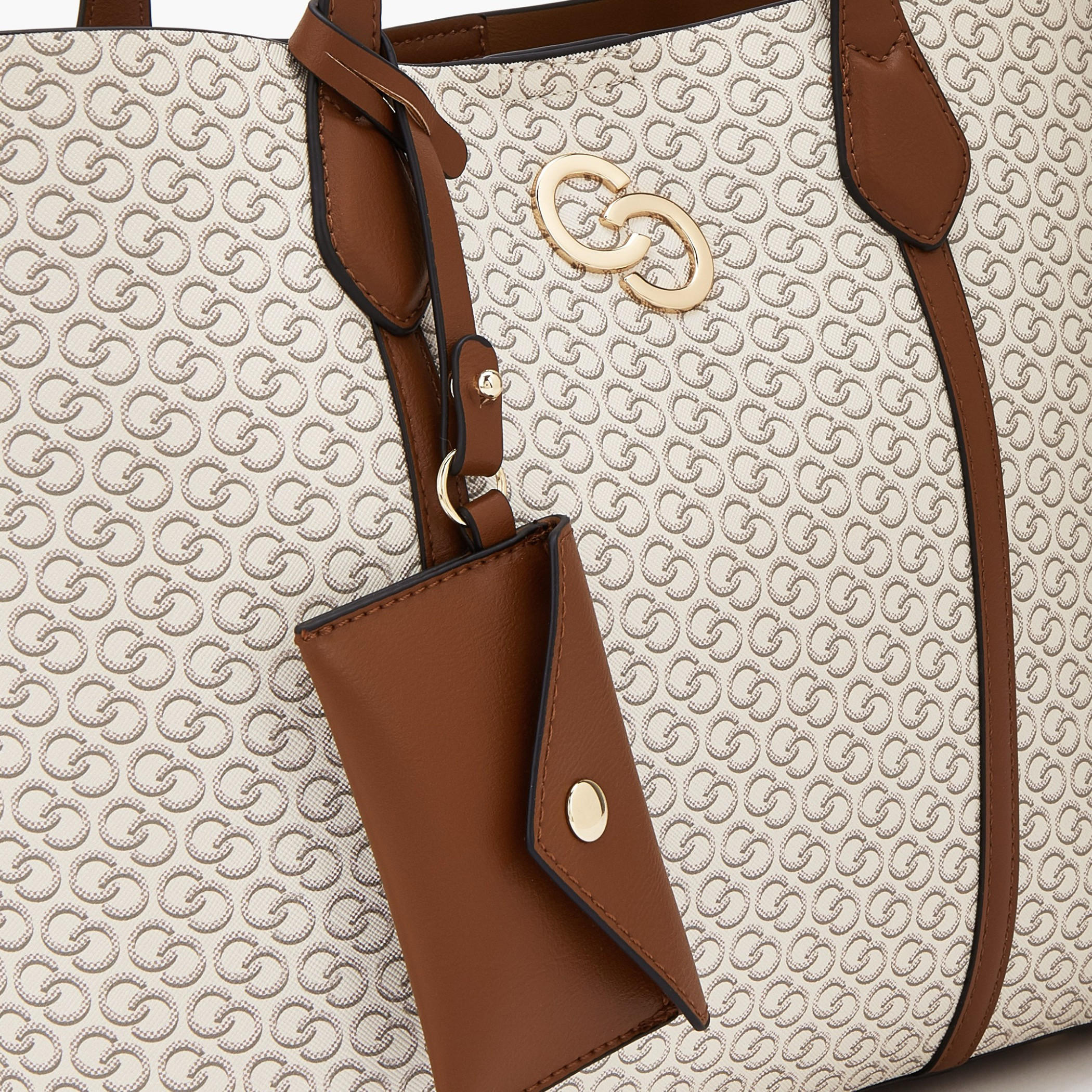Celeste All-Over Monogram Print Tote Bag with Button Closure and Coin Pouch-women-bagsandwallets-handbags-image-3