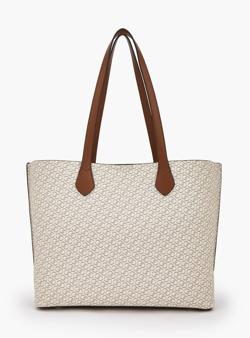 Celeste All-Over Monogram Print Tote Bag with Button Closure and Coin Pouch-women-bagsandwallets-handbags-image-4