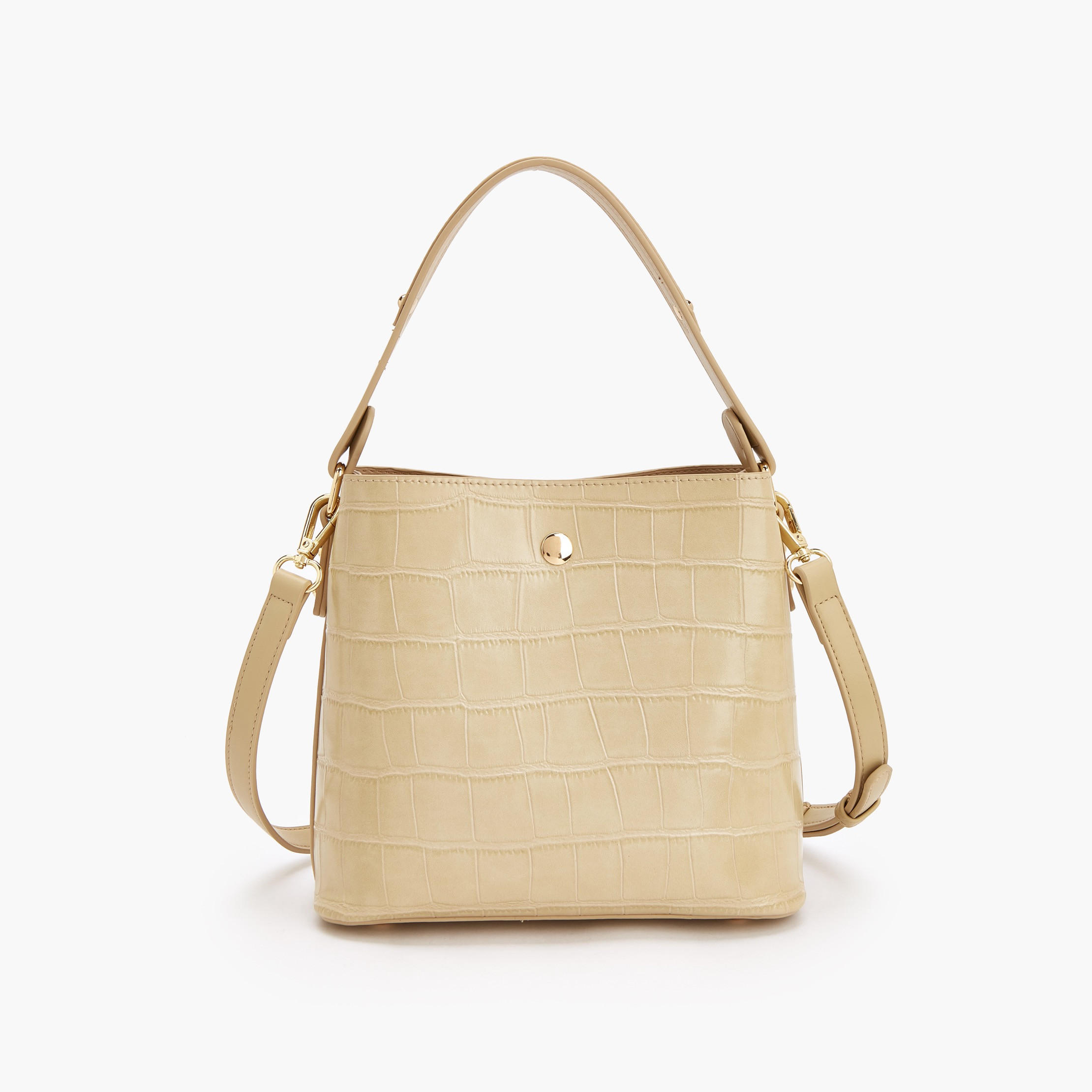 Celeste Textured Shoulder Bag with Zip Closure-women-bagsandwallets-handbags-image-5