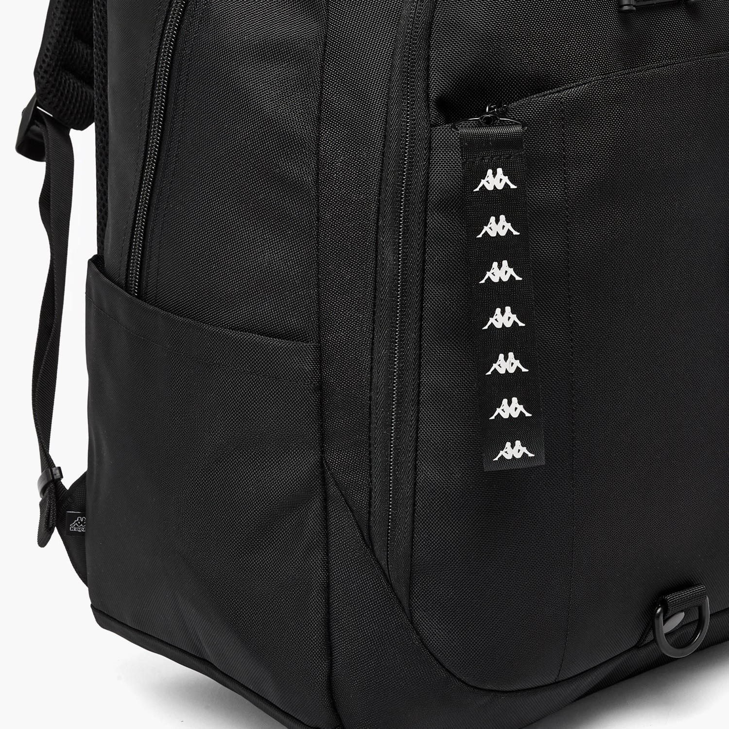 Kappa Logo Print Backpack for Kids 8-13 Years with Padded Shoulder Straps-boys-accessories-bagsandbackpacks-image-2